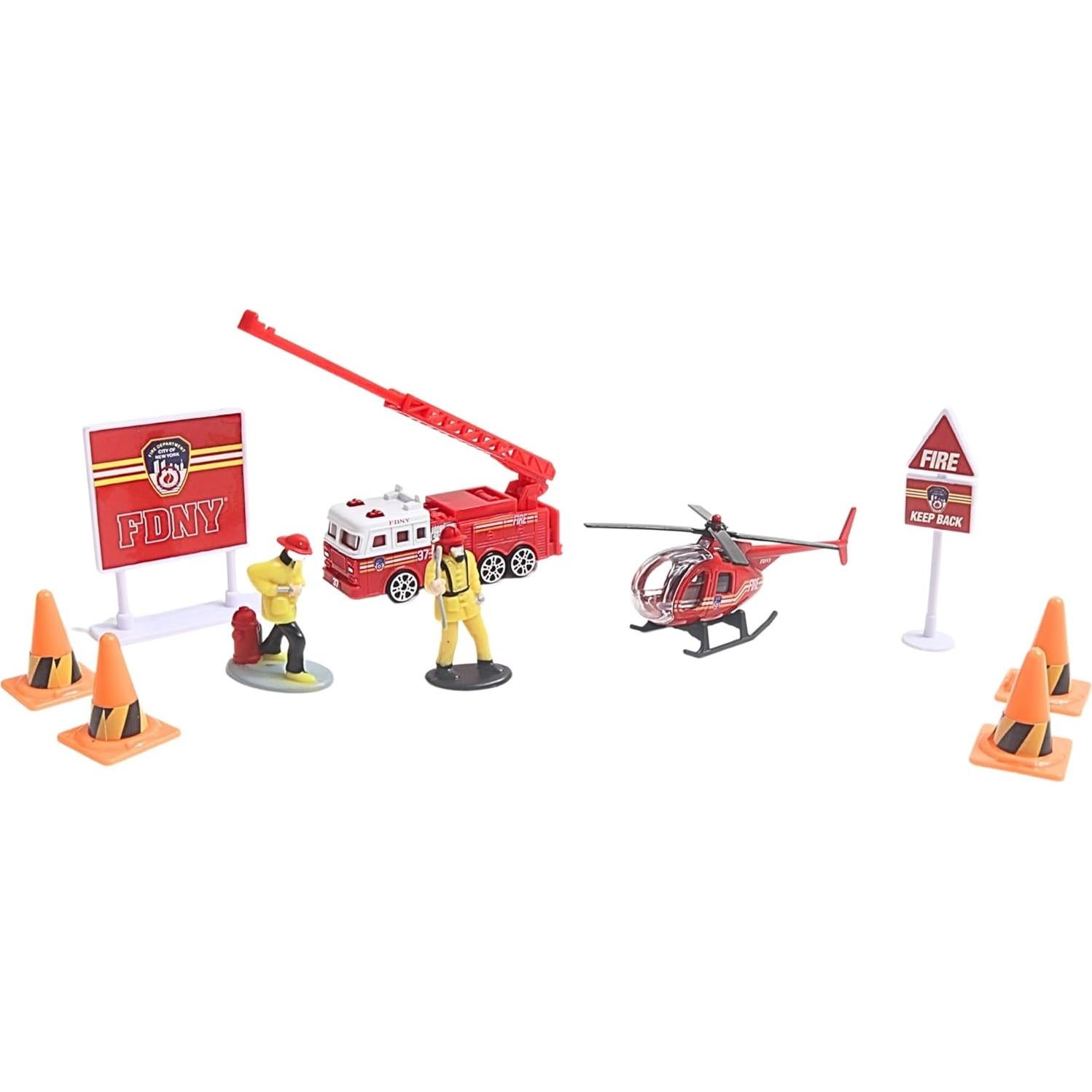 Juego de Regalo Daron FDNY 10 Piezas Vehículos de Juguete