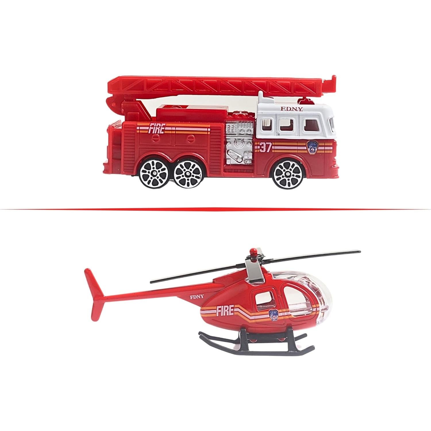 Juego de Regalo Daron FDNY 10 Piezas Vehículos de Juguete