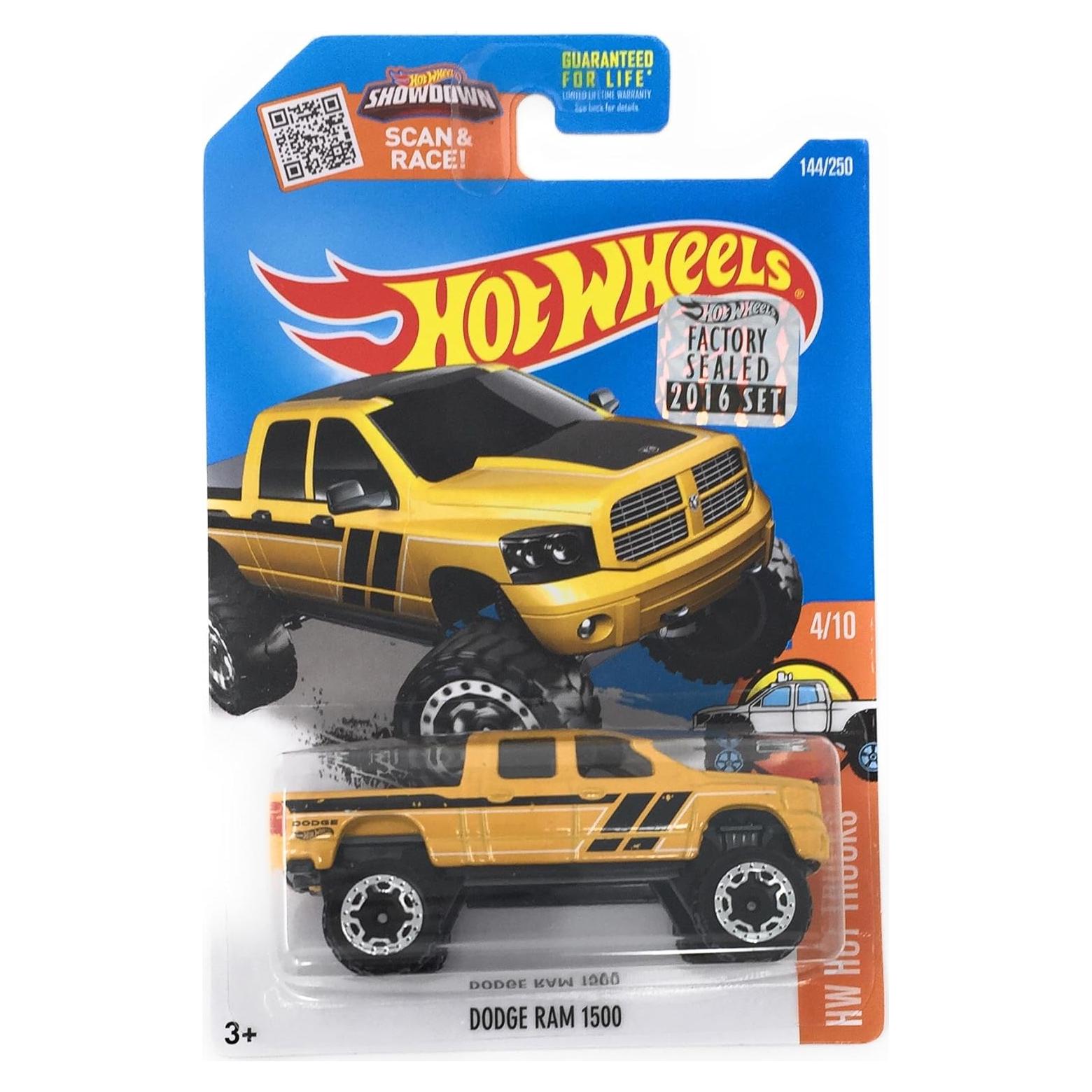 Camioneta Hot Wheels Dodge Ram 1500 Amarillo 2016
