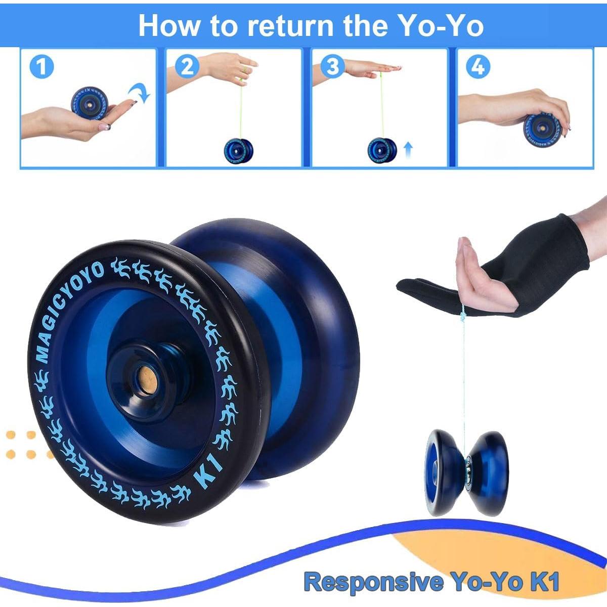Yoyo MAGICYOYO K1-Plus para Niños con 12 Cuerdas y Guante