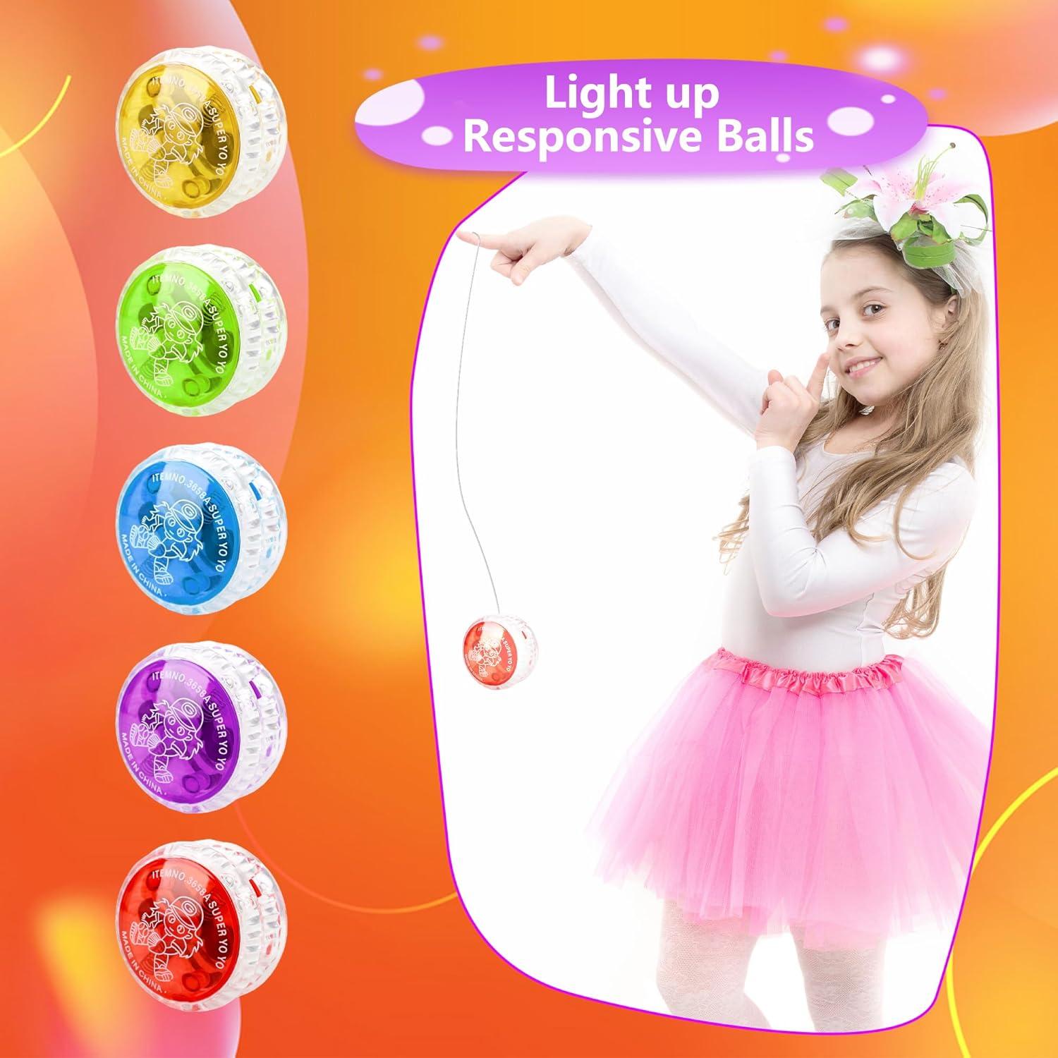 25 Pelotas Yo Yo LED Octaday 6 cm para Niños y Adultos