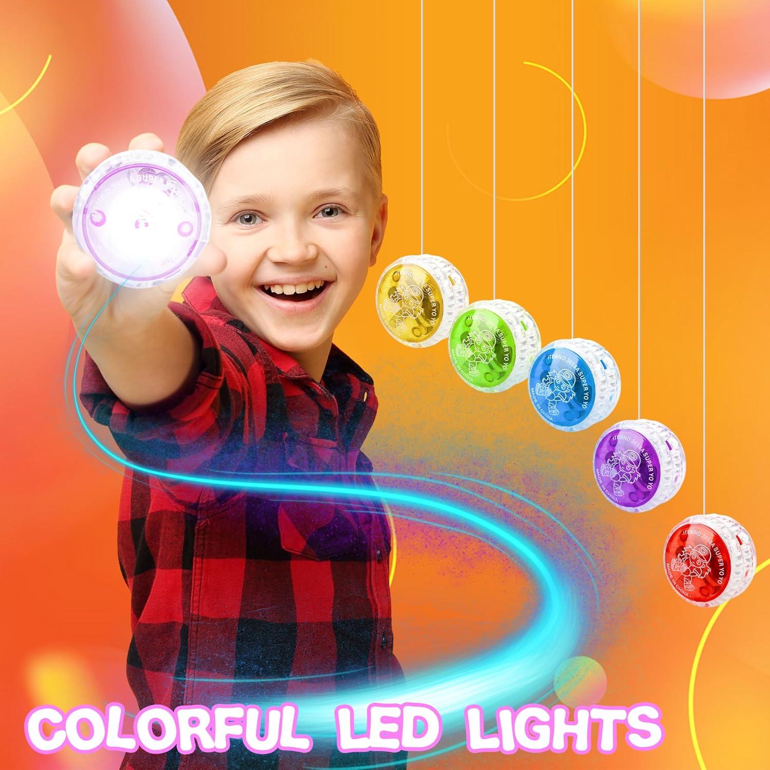 25 Pelotas Yo Yo LED Octaday 6 cm para Niños y Adultos