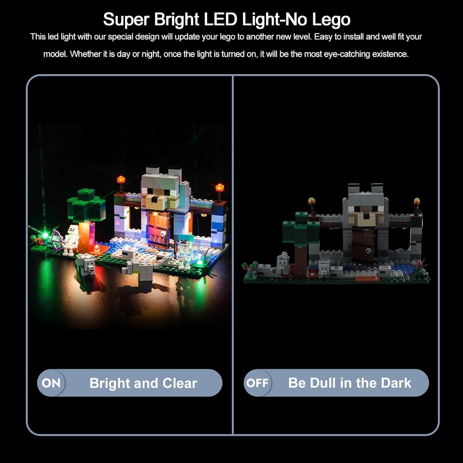 Luz LED BrickBling para Lego Fuerte del Lobo 21261 - 99.6g