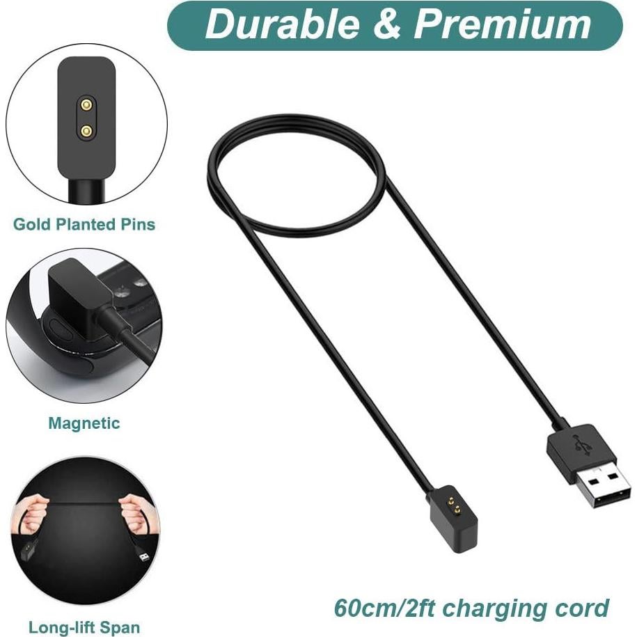 Cargador Kissmart para Xiaomi Mi Band 8/9 USB 60cm 2Pack