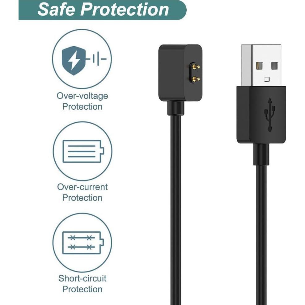 Cargador Kissmart para Xiaomi Mi Band 8/9 USB 60cm 2Pack