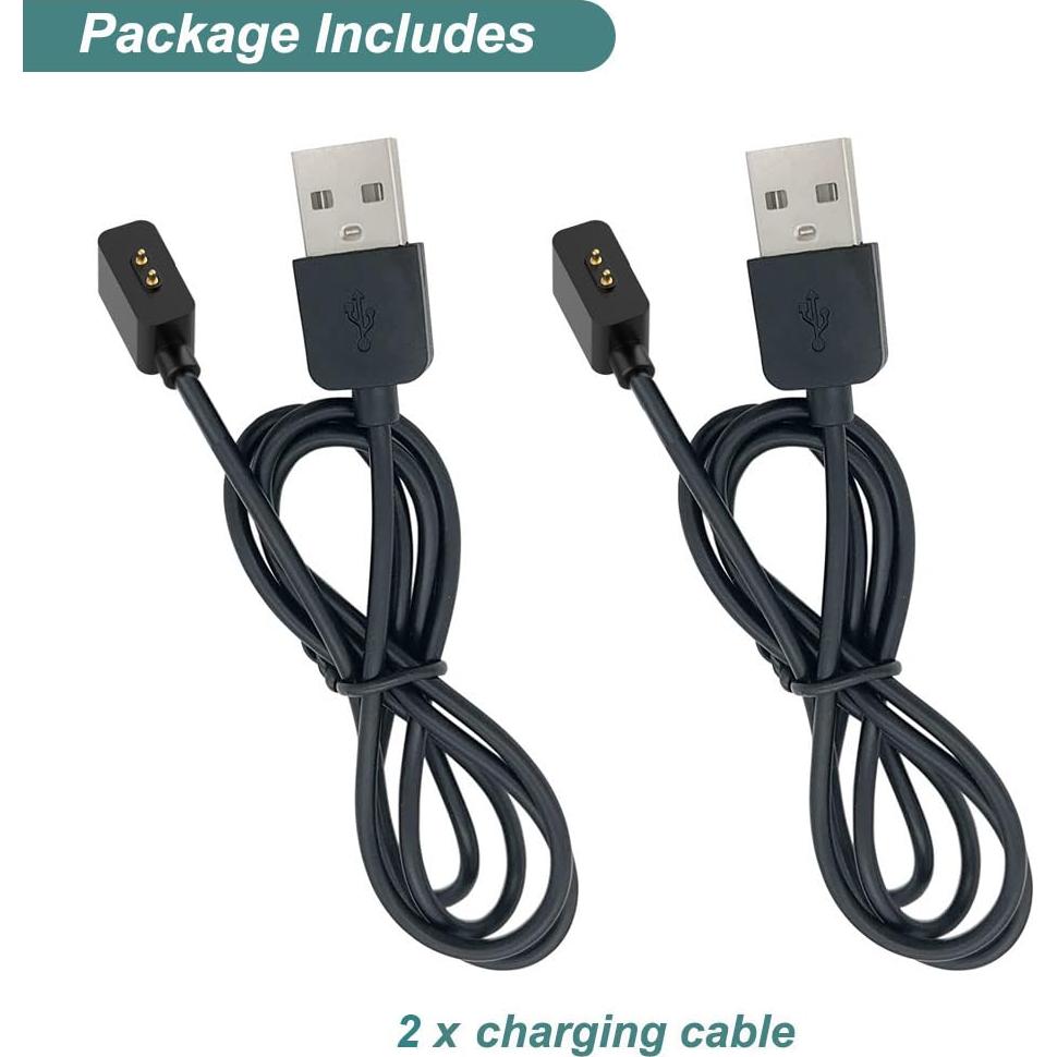 Cargador Kissmart para Xiaomi Mi Band 8/9 USB 60cm 2Pack