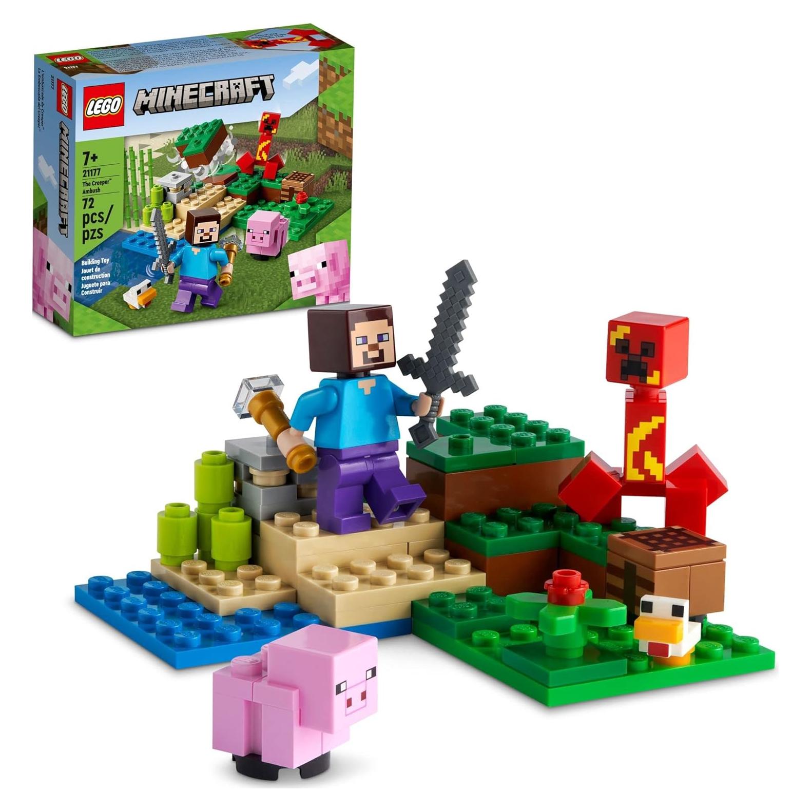 LEGO Minecraft La Emboscada del Creeper 21177 - Juguete de Construcción