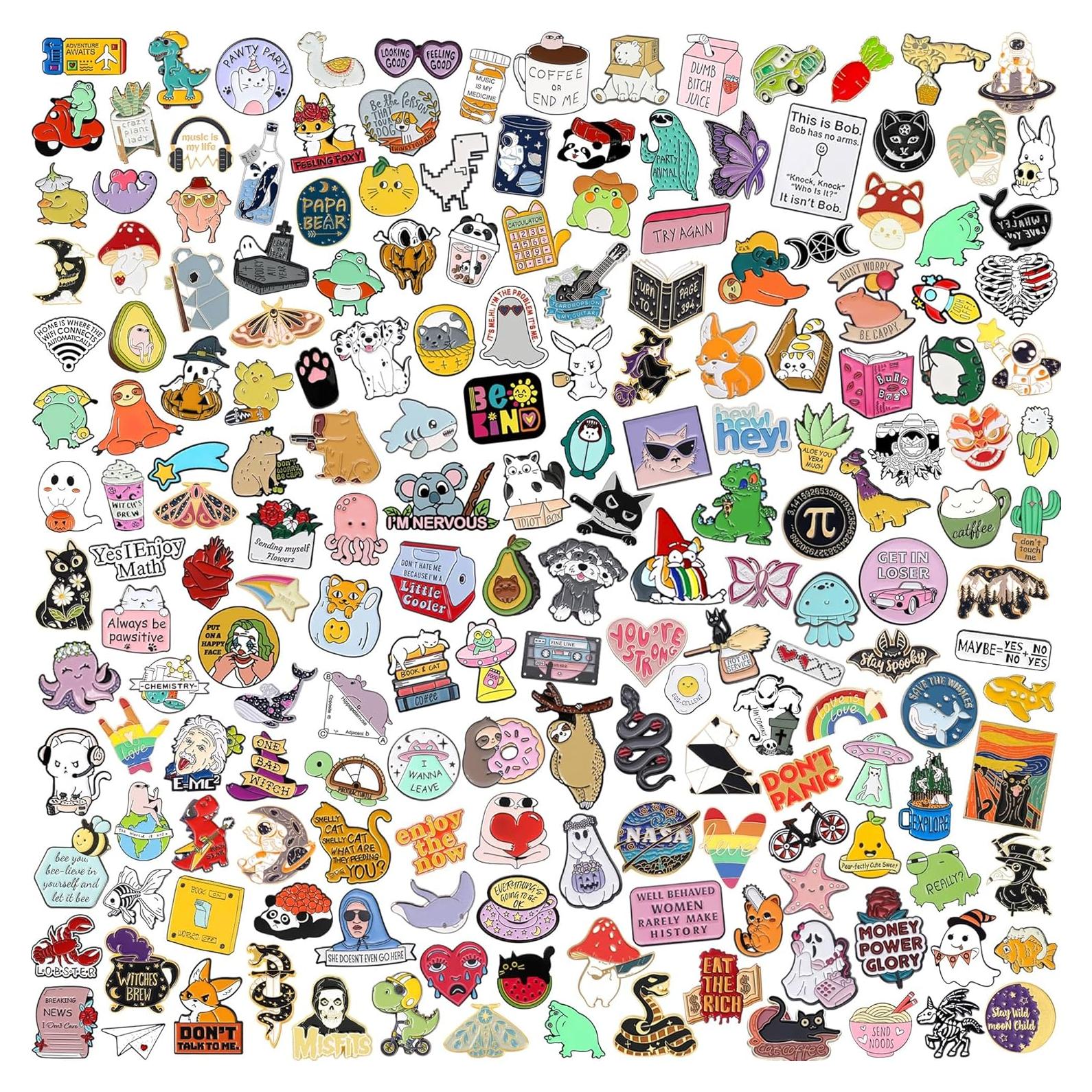 Set de 20 Pines de Esmalte SINCCO para Mochilas y Chaquetas