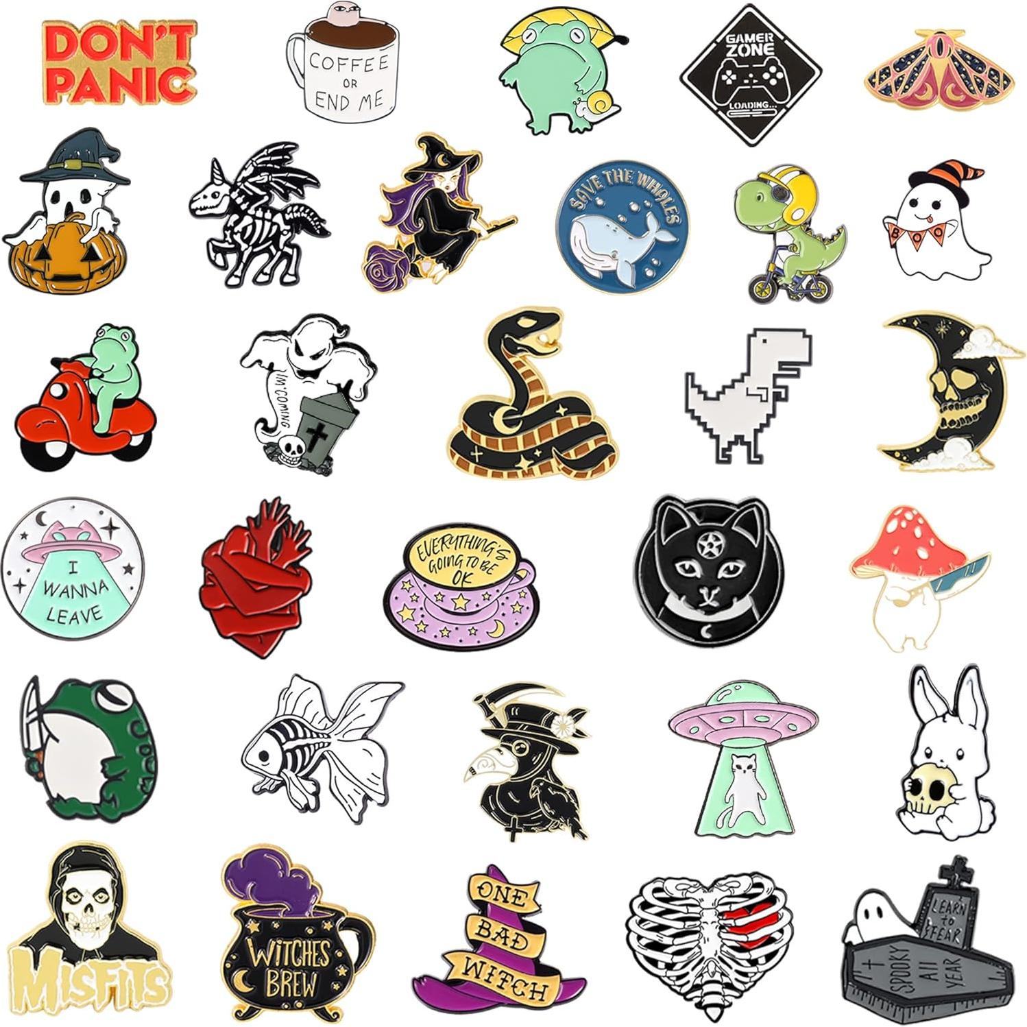 Set de 20 Pines de Esmalte SINCCO para Mochilas y Chaquetas