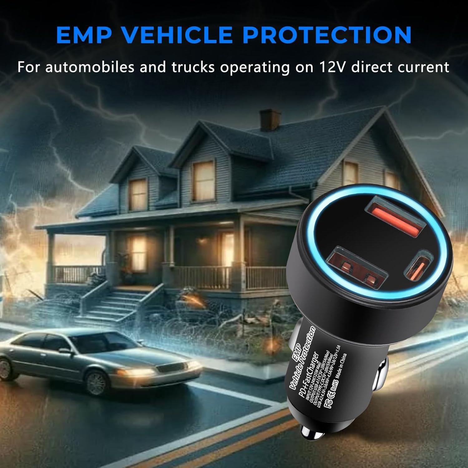 Protección EMP Haoguo CC-Y16 12V con Puertos USB