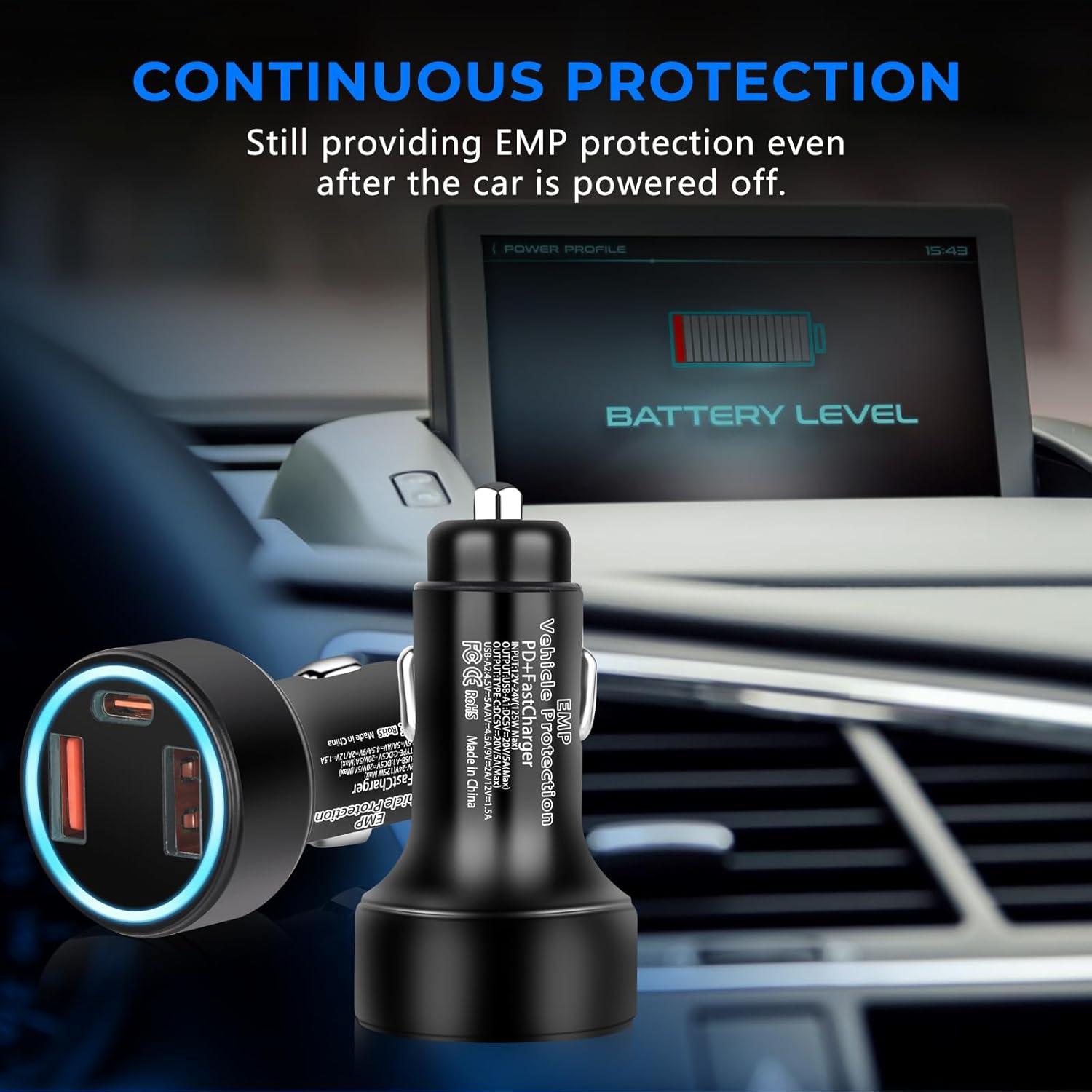 Protección EMP Haoguo CC-Y16 12V con Puertos USB