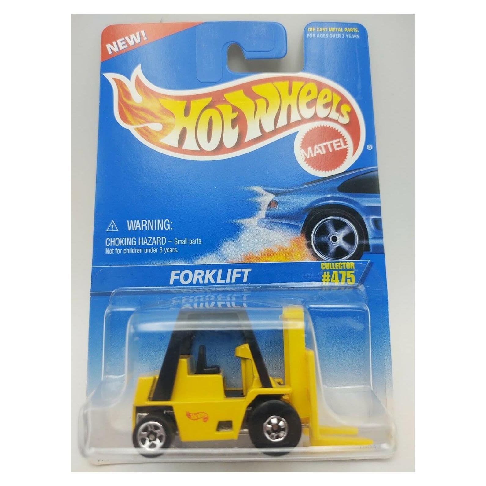 Carretilla Elevadora Hot Wheels #475 Amarillo 9.65x5.08cm