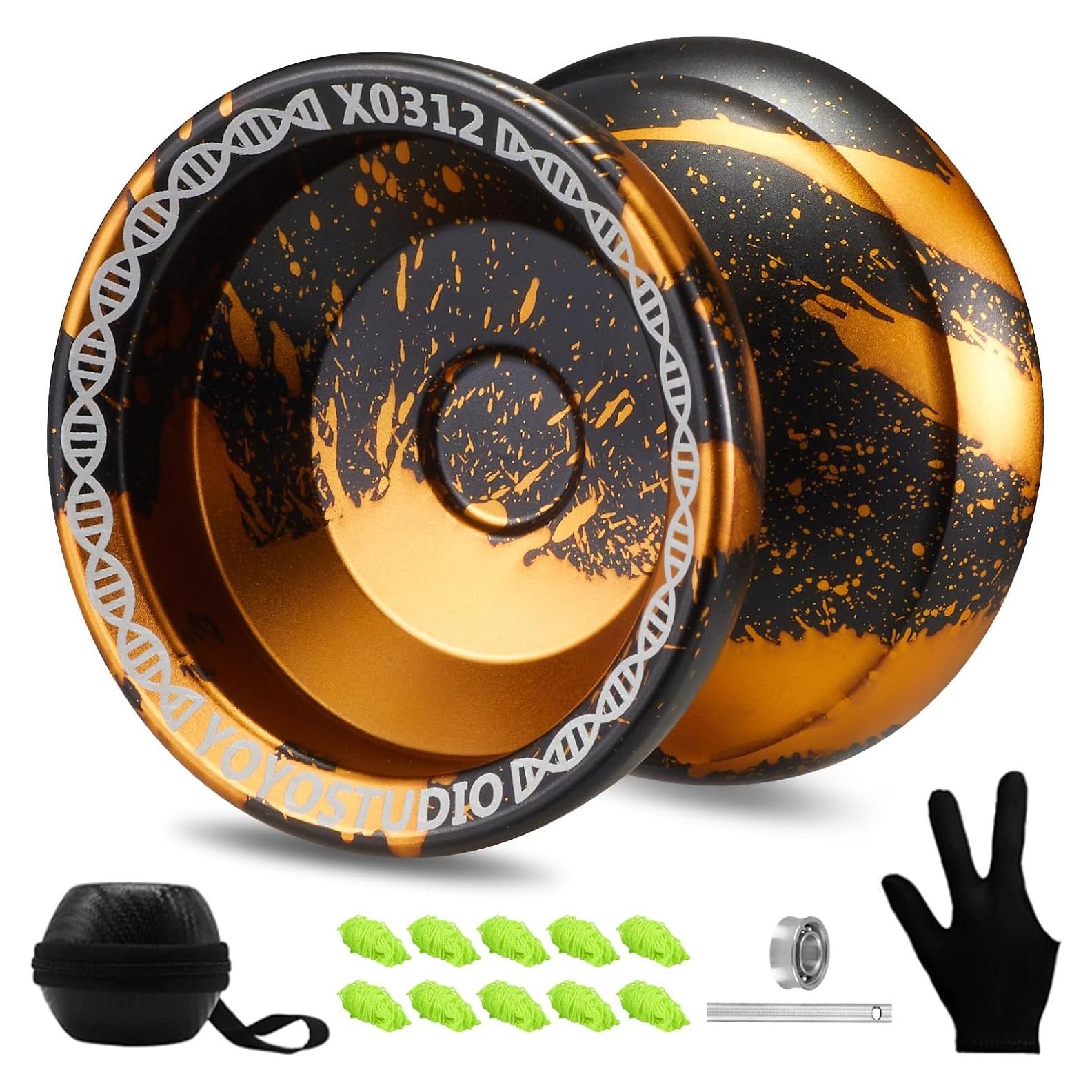 Yoyo Profesional YOYOSTUDIO X0312 Doble Propósito Negro/Dorado