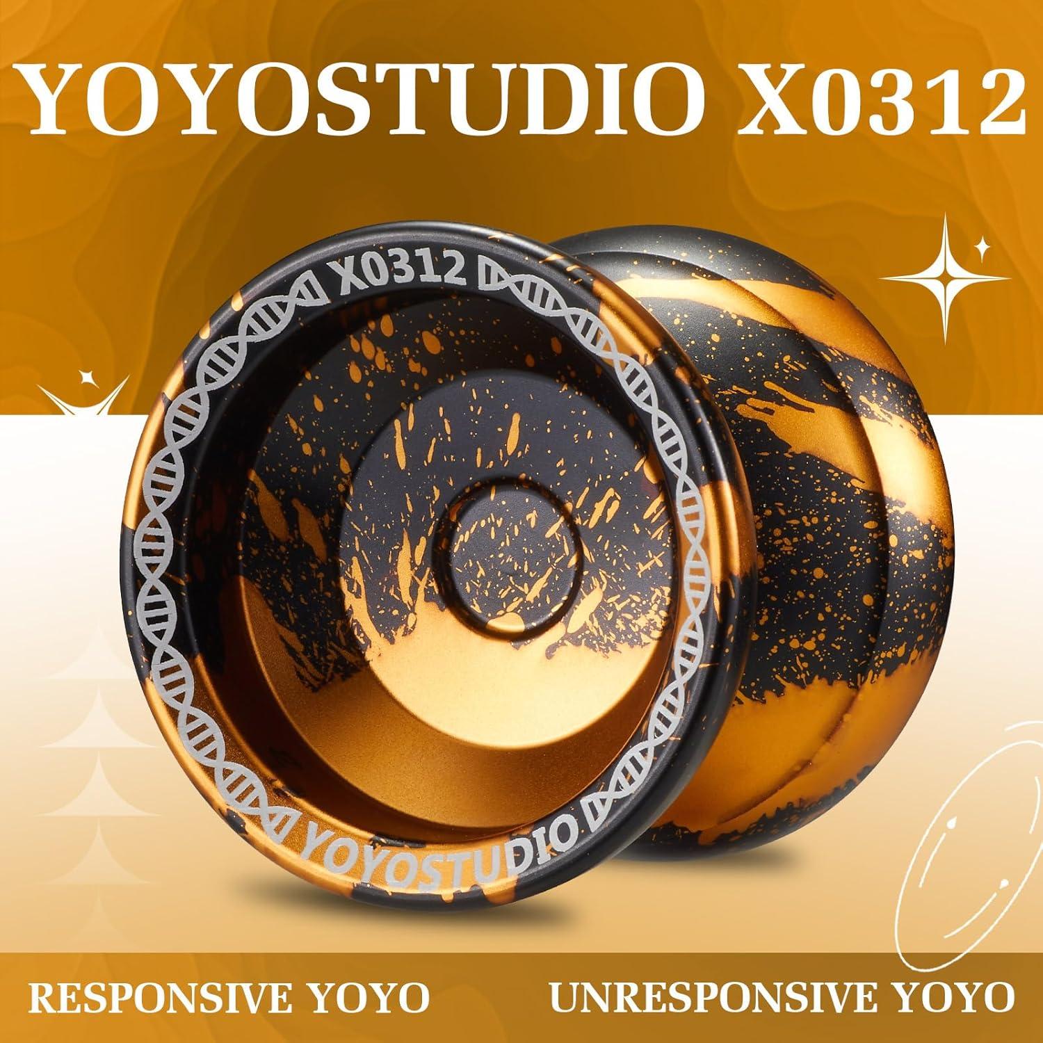 Yoyo Profesional YOYOSTUDIO X0312 Doble Propósito Negro/Dorado