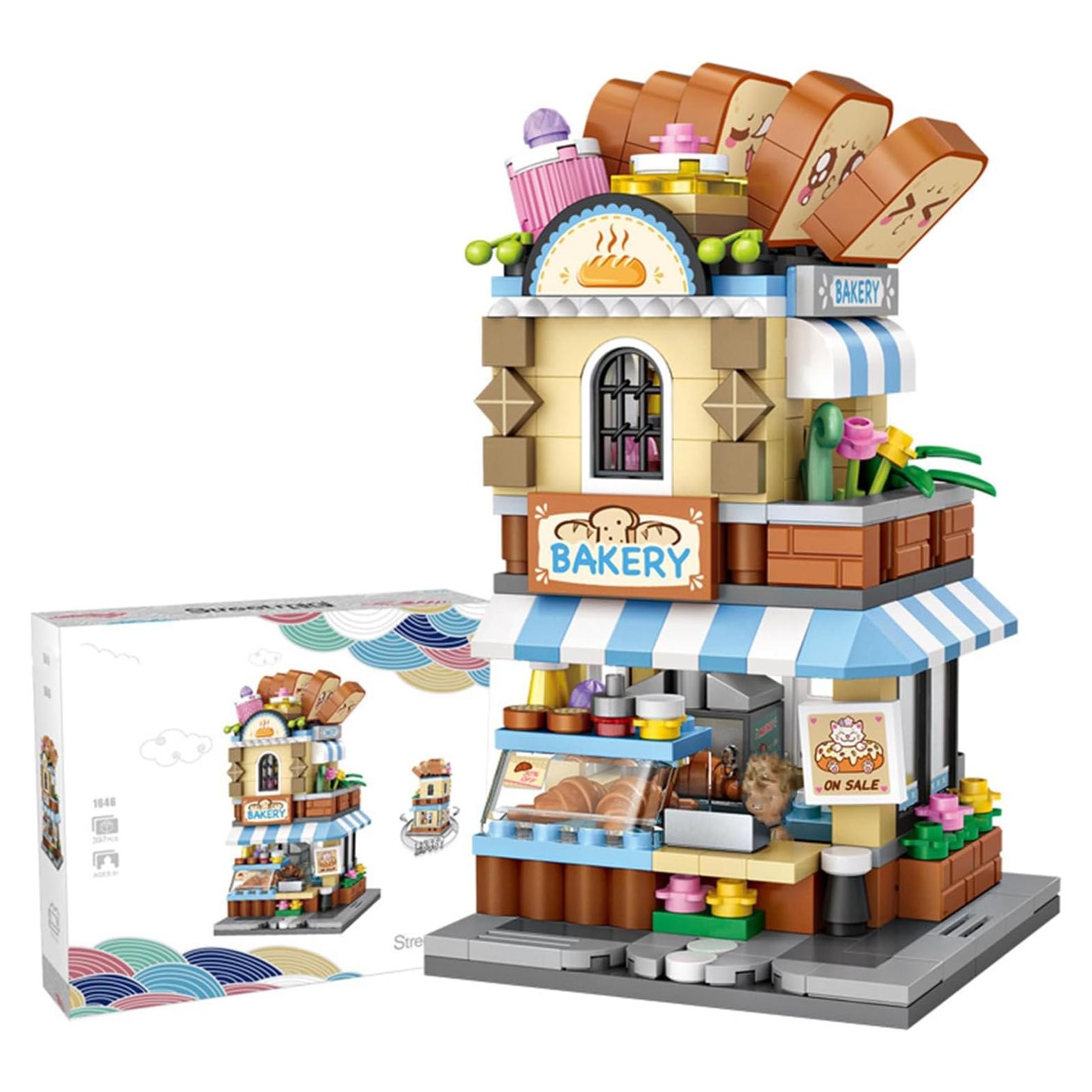 Mini Ciudad Tienda Calle Bloques de Construcción MEIEST 397 Piezas