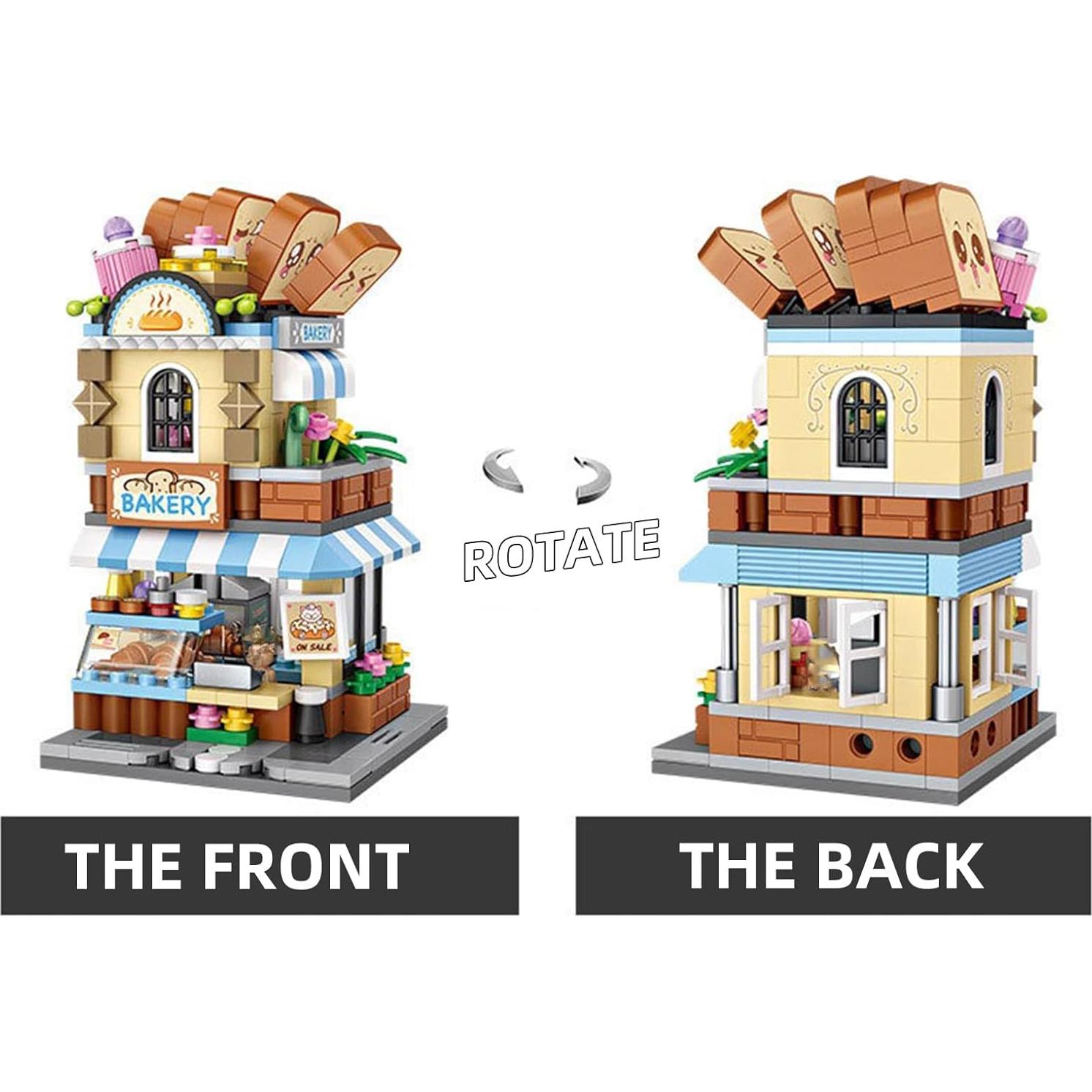 Mini Ciudad Tienda Calle Bloques de Construcción MEIEST 397 Piezas