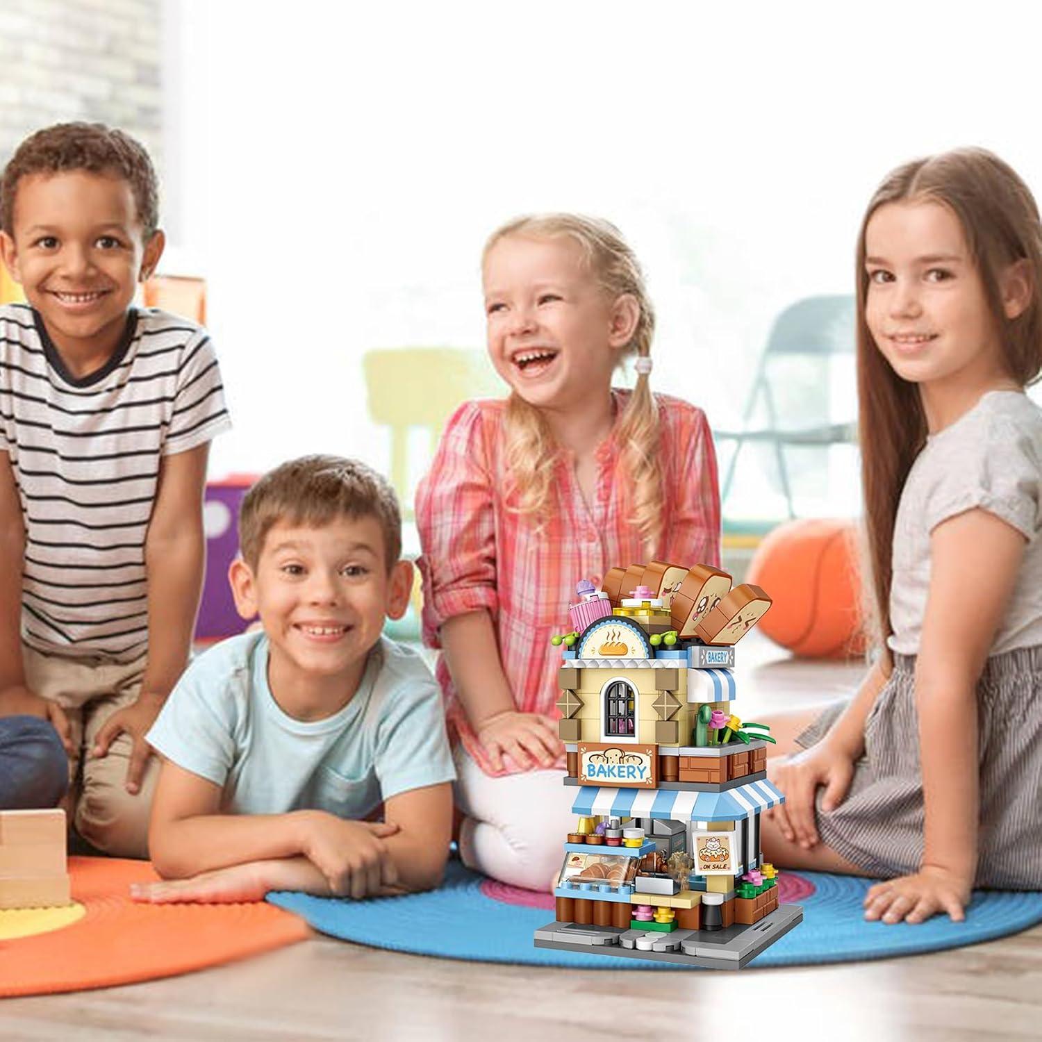 Mini Ciudad Tienda Calle Bloques de Construcción MEIEST 397 Piezas