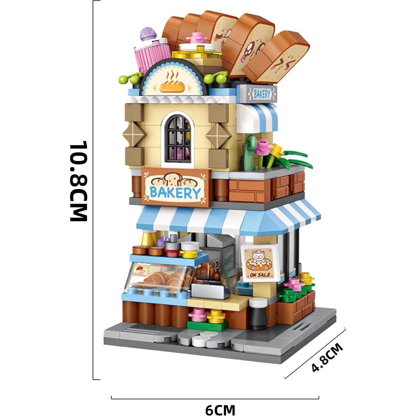 Mini Ciudad Tienda Calle Bloques de Construcción MEIEST 397 Piezas