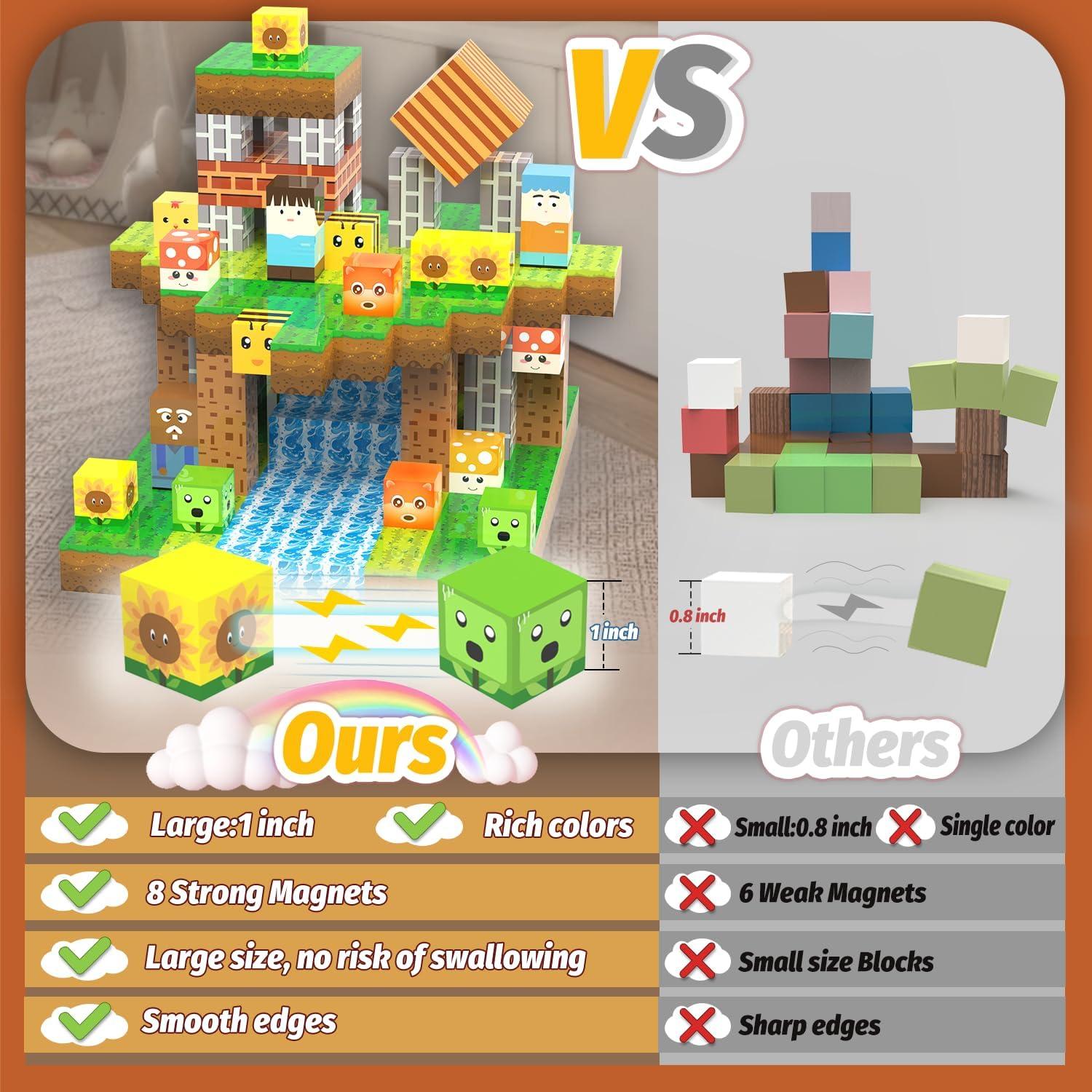 Bloques Magnéticos Zombies 100 Piezas CEMECER 3-12 Años