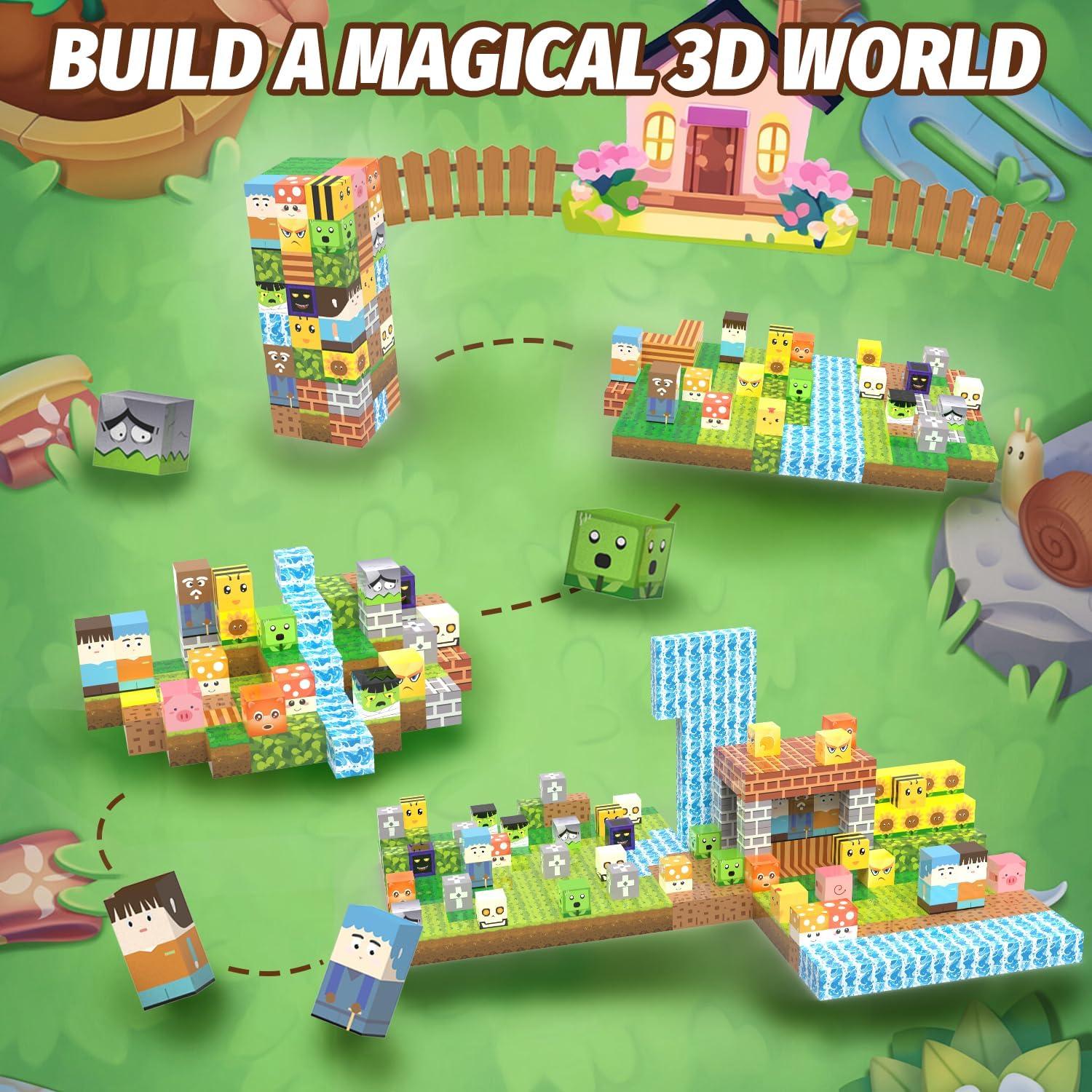 Bloques Magnéticos Zombies 100 Piezas CEMECER 3-12 Años