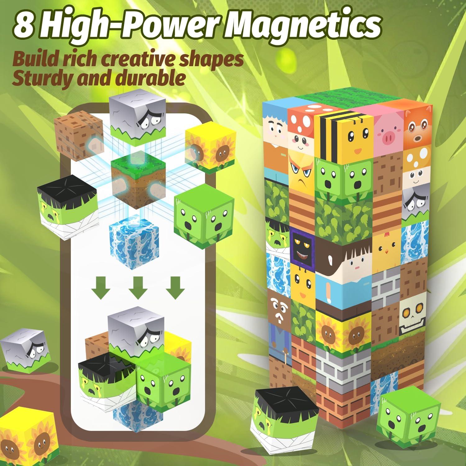 Bloques Magnéticos Zombies 100 Piezas CEMECER 3-12 Años