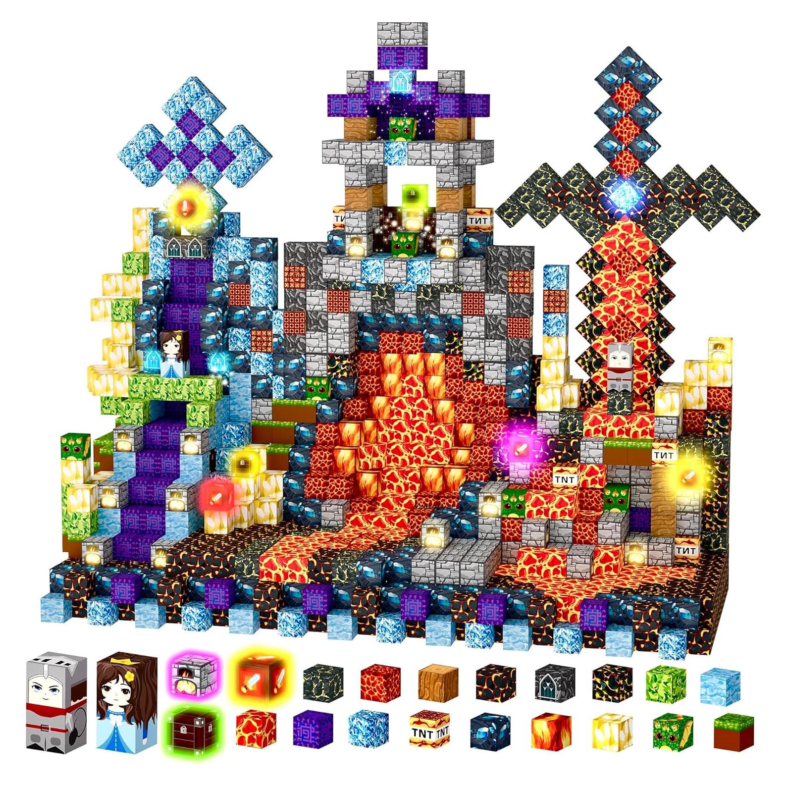 Bloques Magnéticos 208 Piezas Elfapollo Juguete Educativo STEM