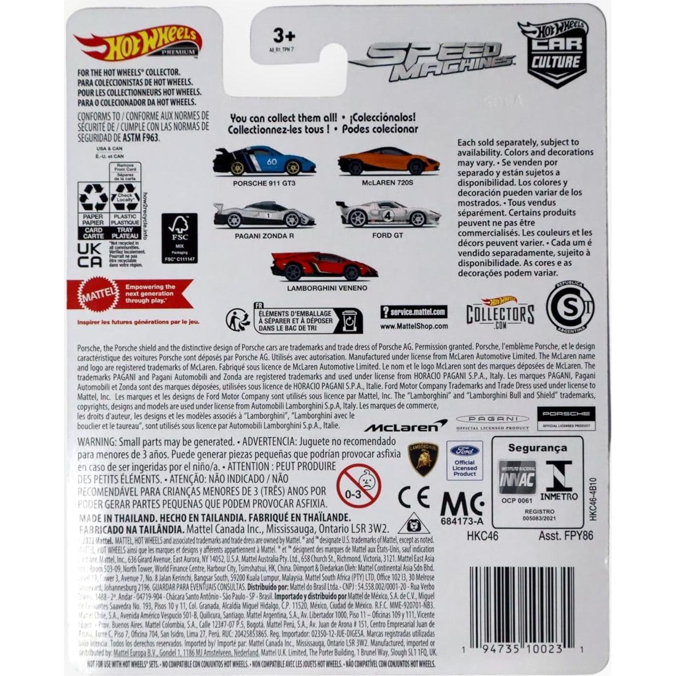 Hot Wheels Ford GT Escala 1:64 Coleccionable Metal 4/5