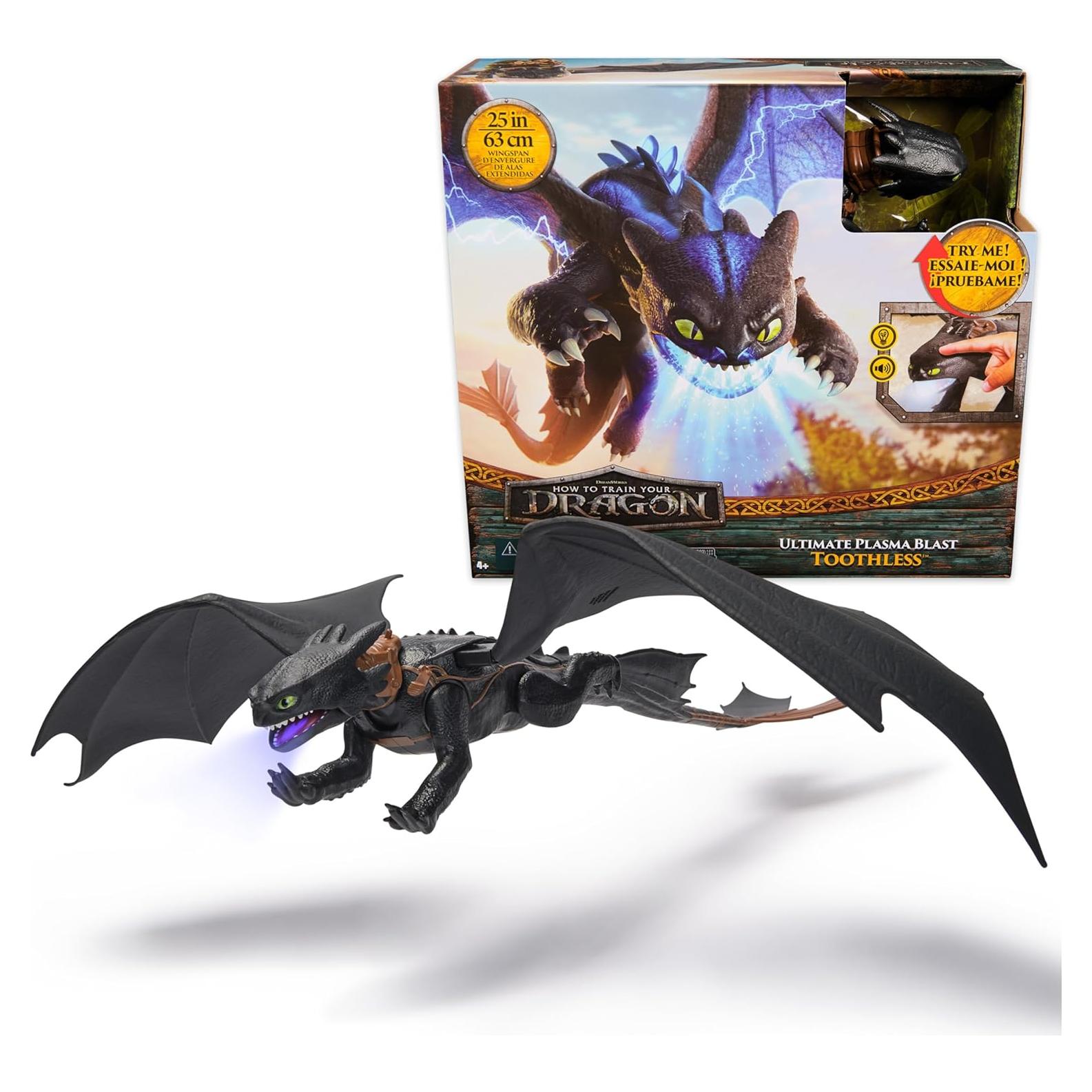 Figura de acción Toothless Dreamworks 63.5 cm con luces y sonidos