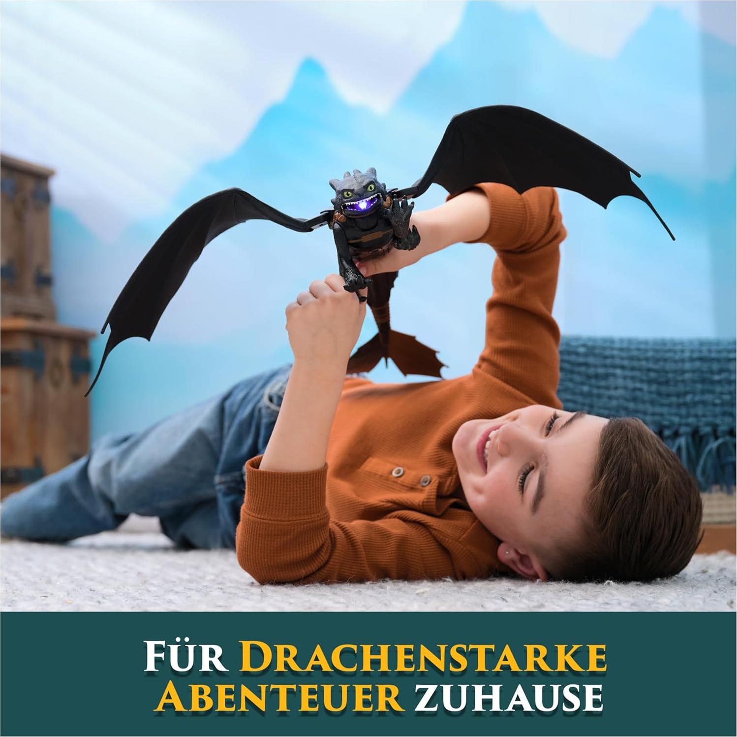 Figura de acción Toothless Dreamworks 63.5 cm con luces y sonidos