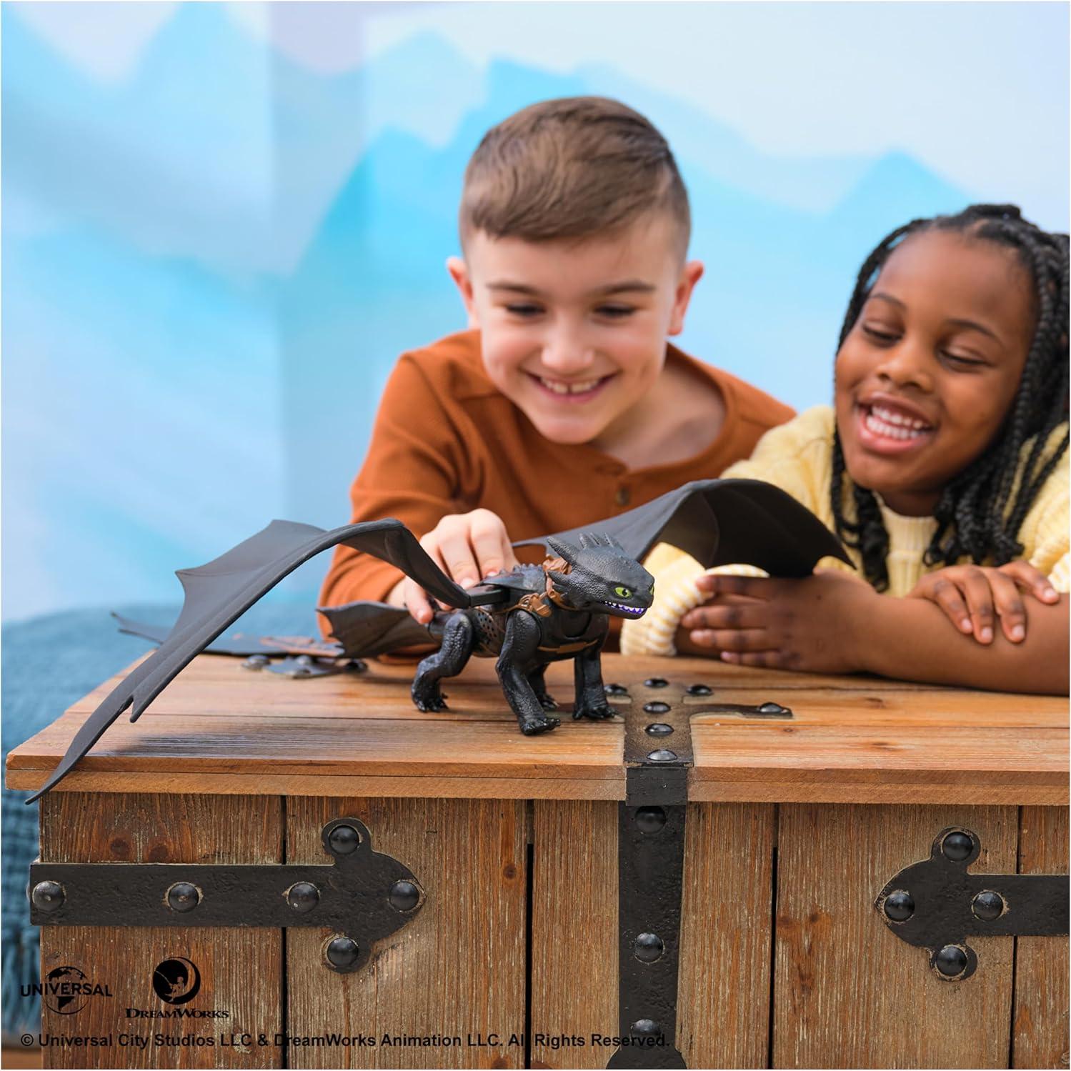 Figura de acción Toothless Dreamworks 63.5 cm con luces y sonidos
