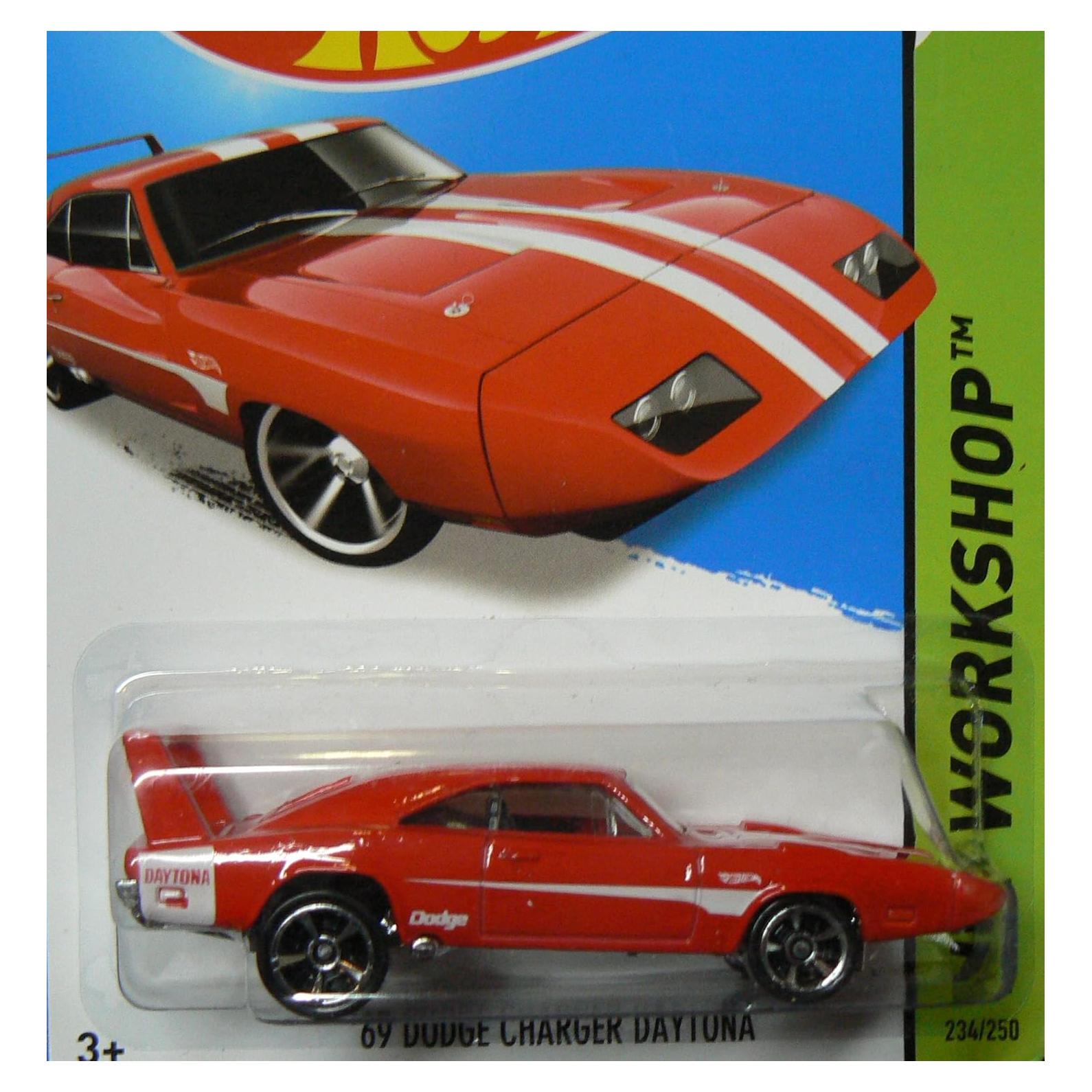 Hot Wheels 69 Dodge Charger Daytona Rojo 1:64 Coleccionable