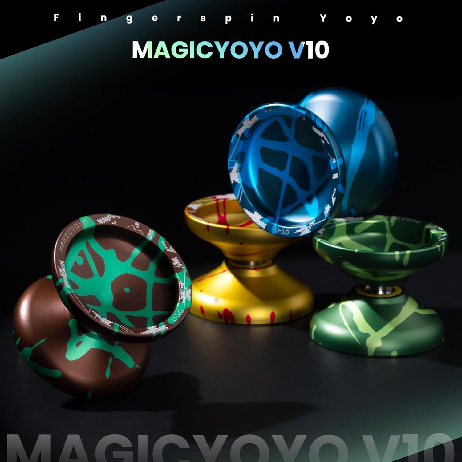 Yoyo Profesional MAGICYOYO V10 Metal con Estuche Verde