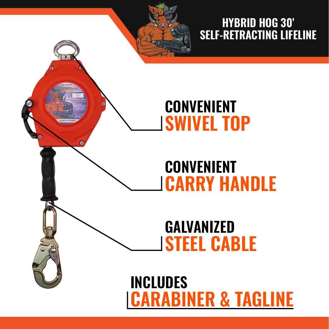 Línea de Vida Retráctil Automática Malta Dynamics 9,14 m