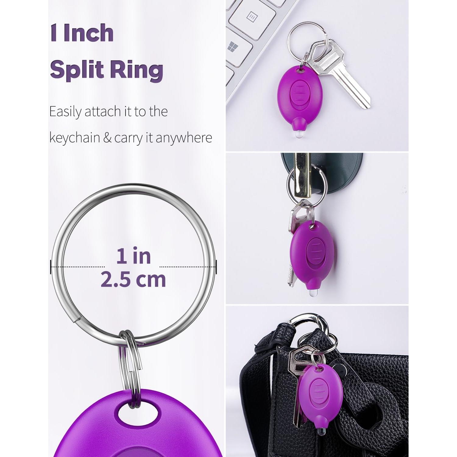 Uniclife Paquete de 5 Mini Linternas LED UV Portátiles