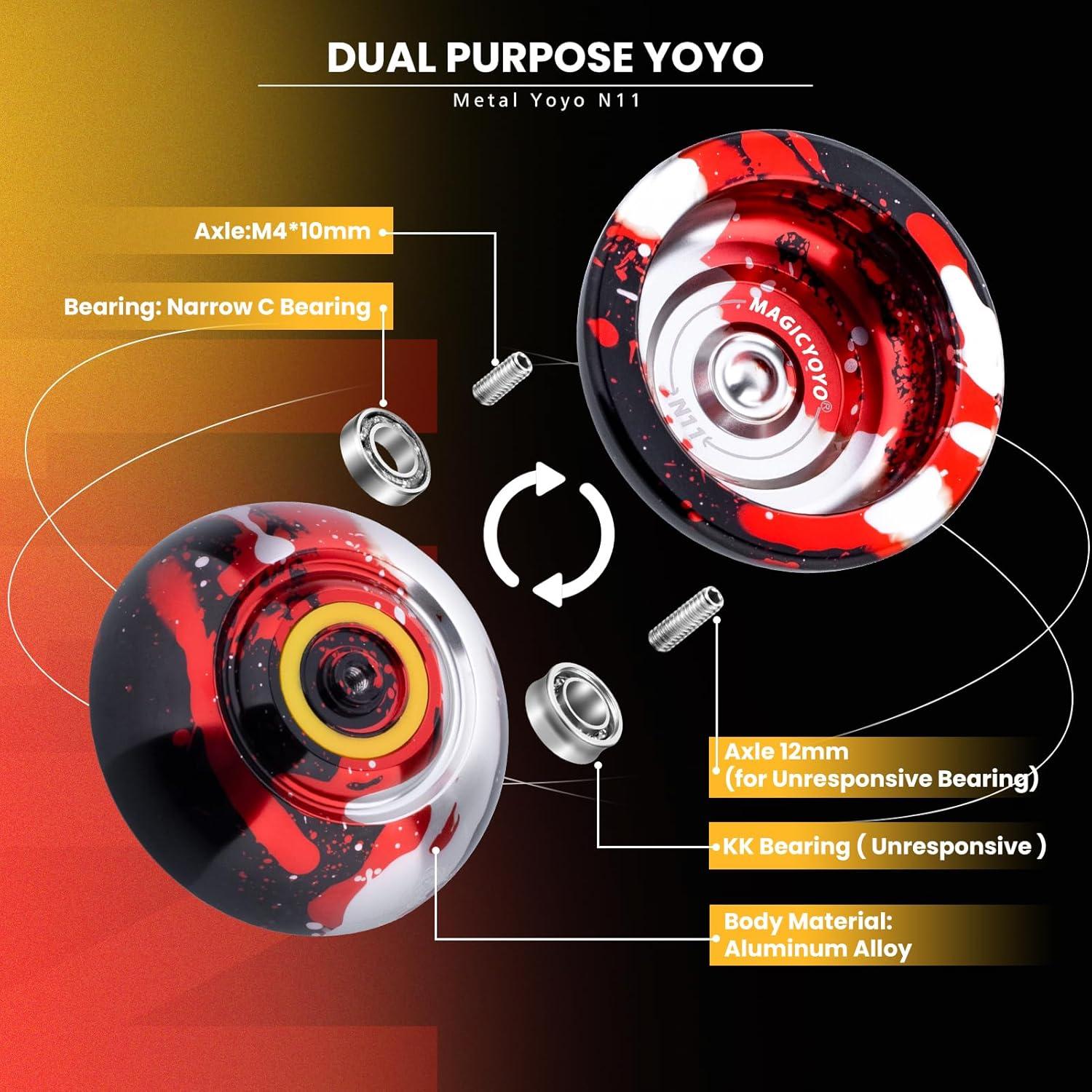 Yoyo MAGICYOYO N11 Profesional Doble Propósito + Accesorios