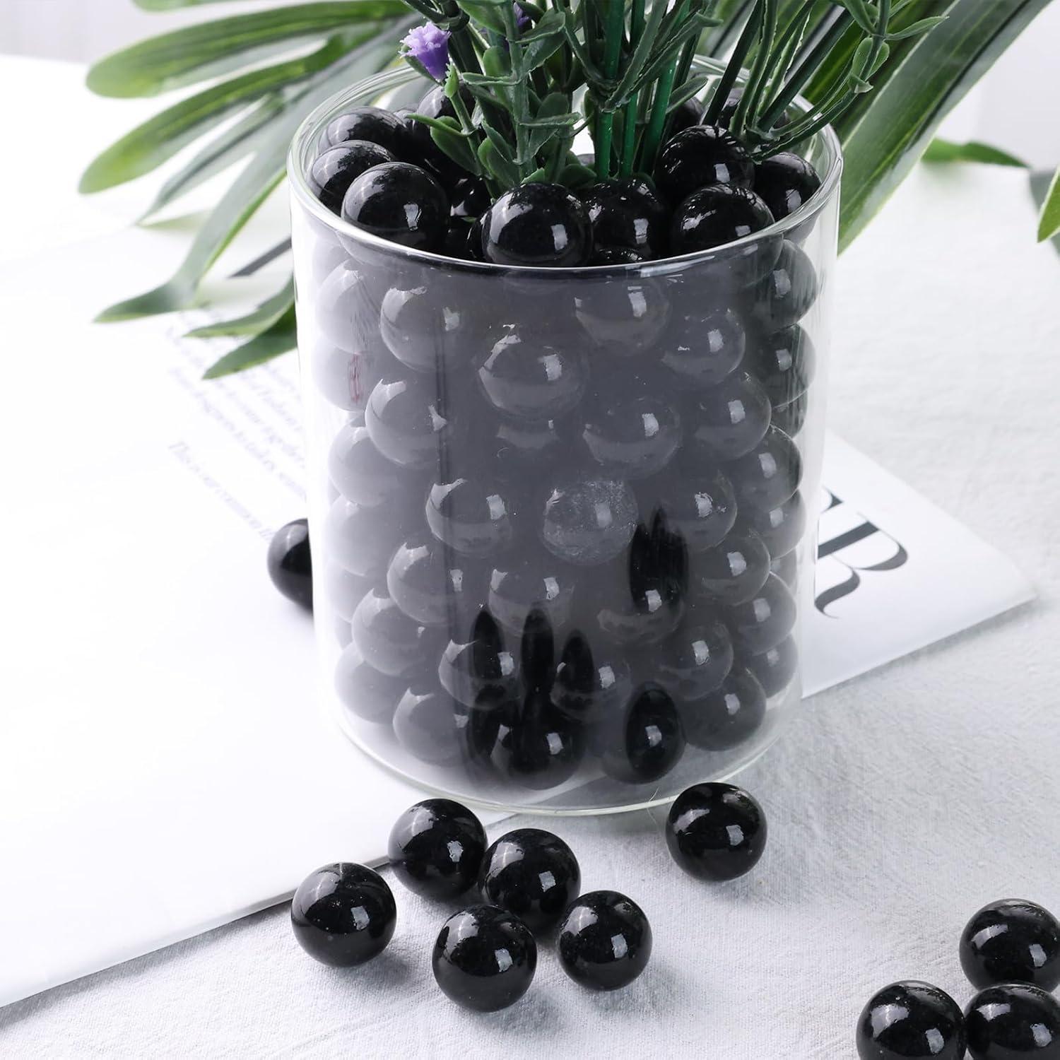 Canicas de Vidrio Negras DomeStar 0.63 cm a Granel 0.45 kg