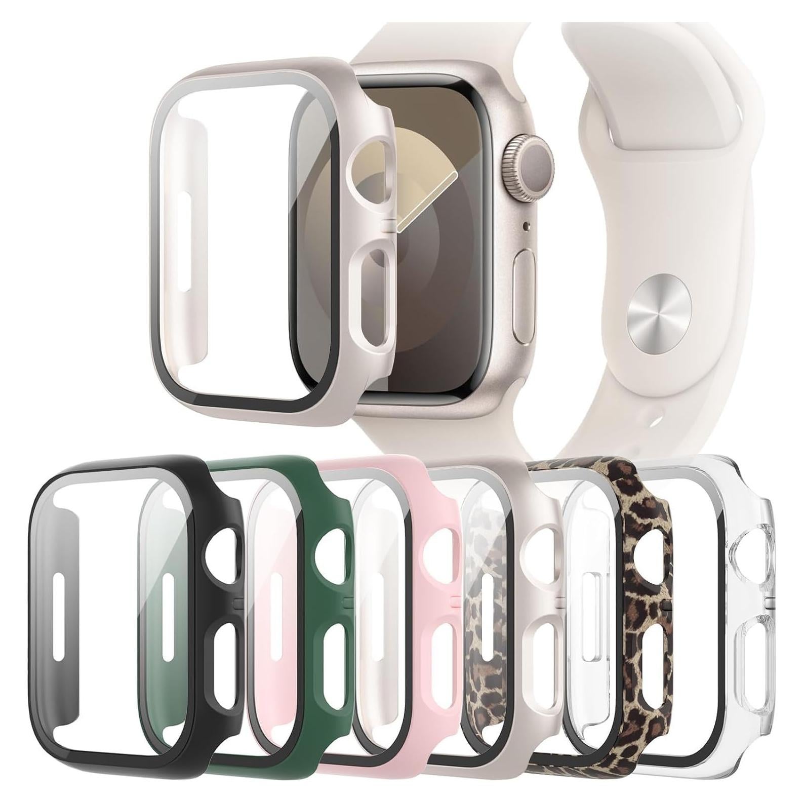 Paquete de 6 fundas duras QCKANLJ para Apple Watch 45mm