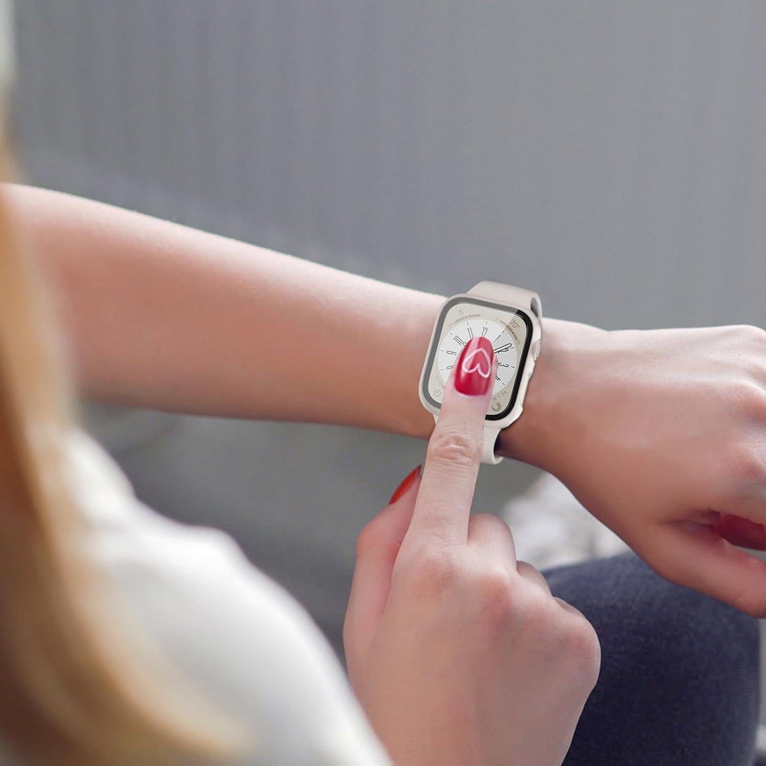 Paquete de 6 fundas duras QCKANLJ para Apple Watch 45mm