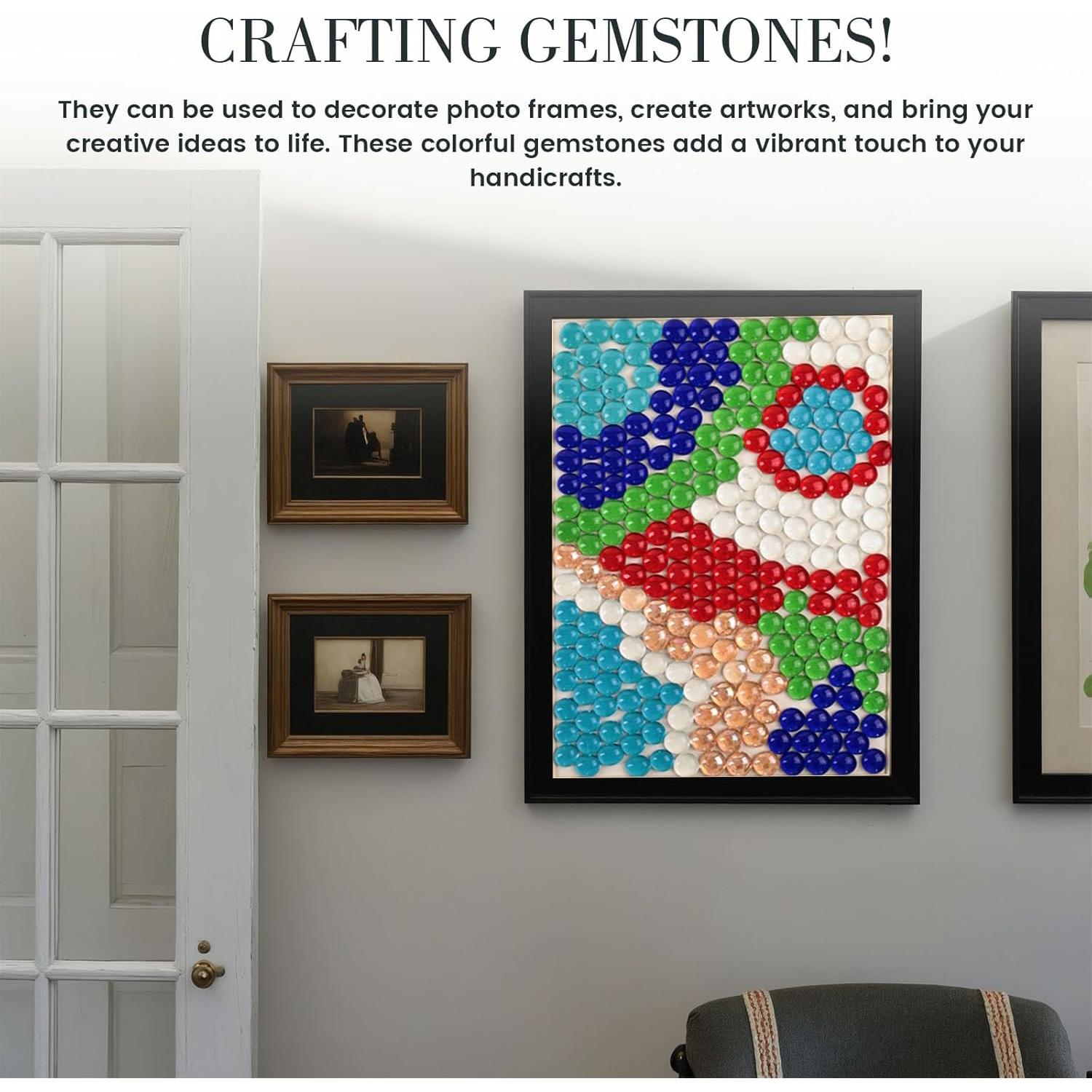 Canicas de Vidrio Planas FUTUREPLUSX 500PCS Azul Decorativas