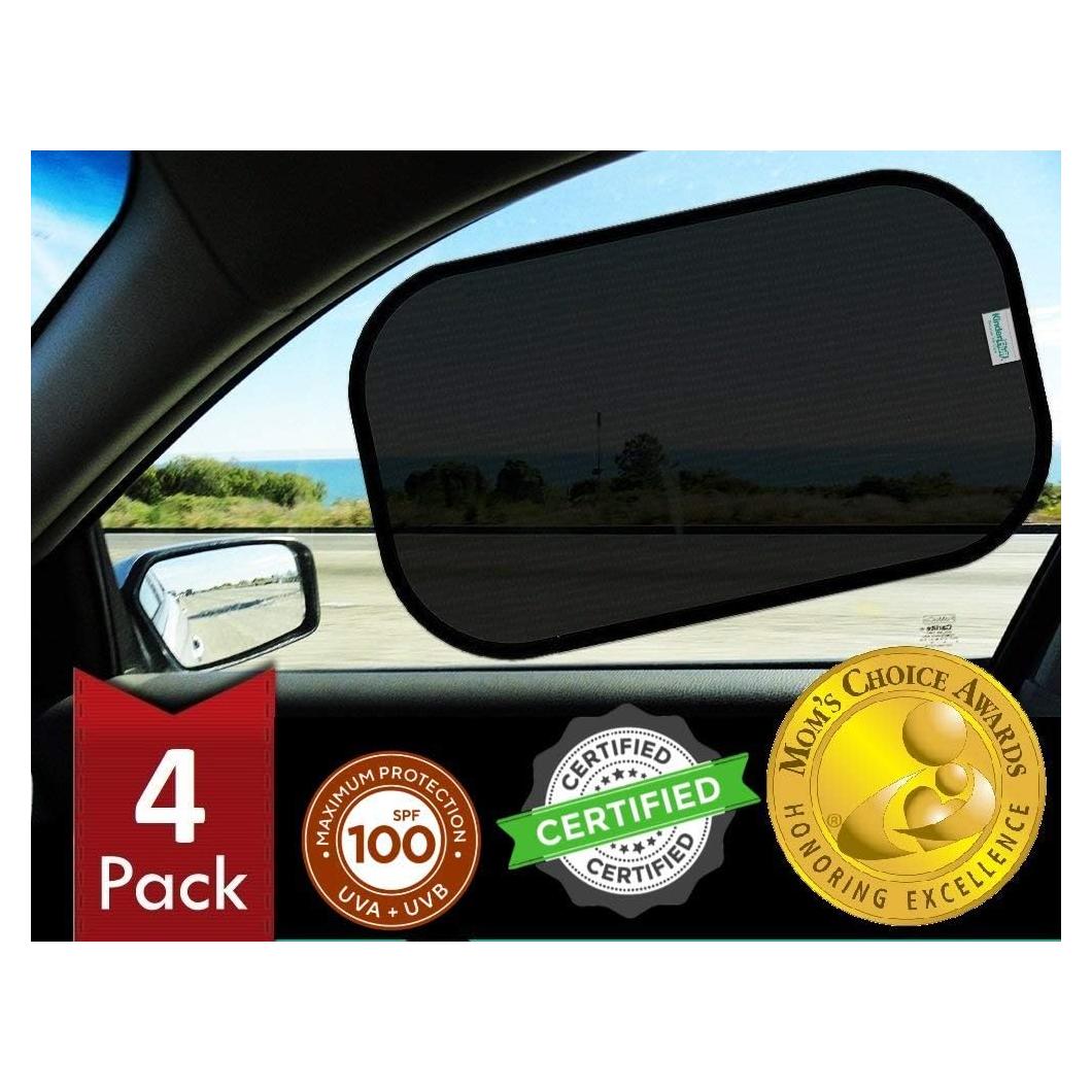 Sombra de Ventana de Auto Kinder Fluff 4 Piezas 99.95% UVB