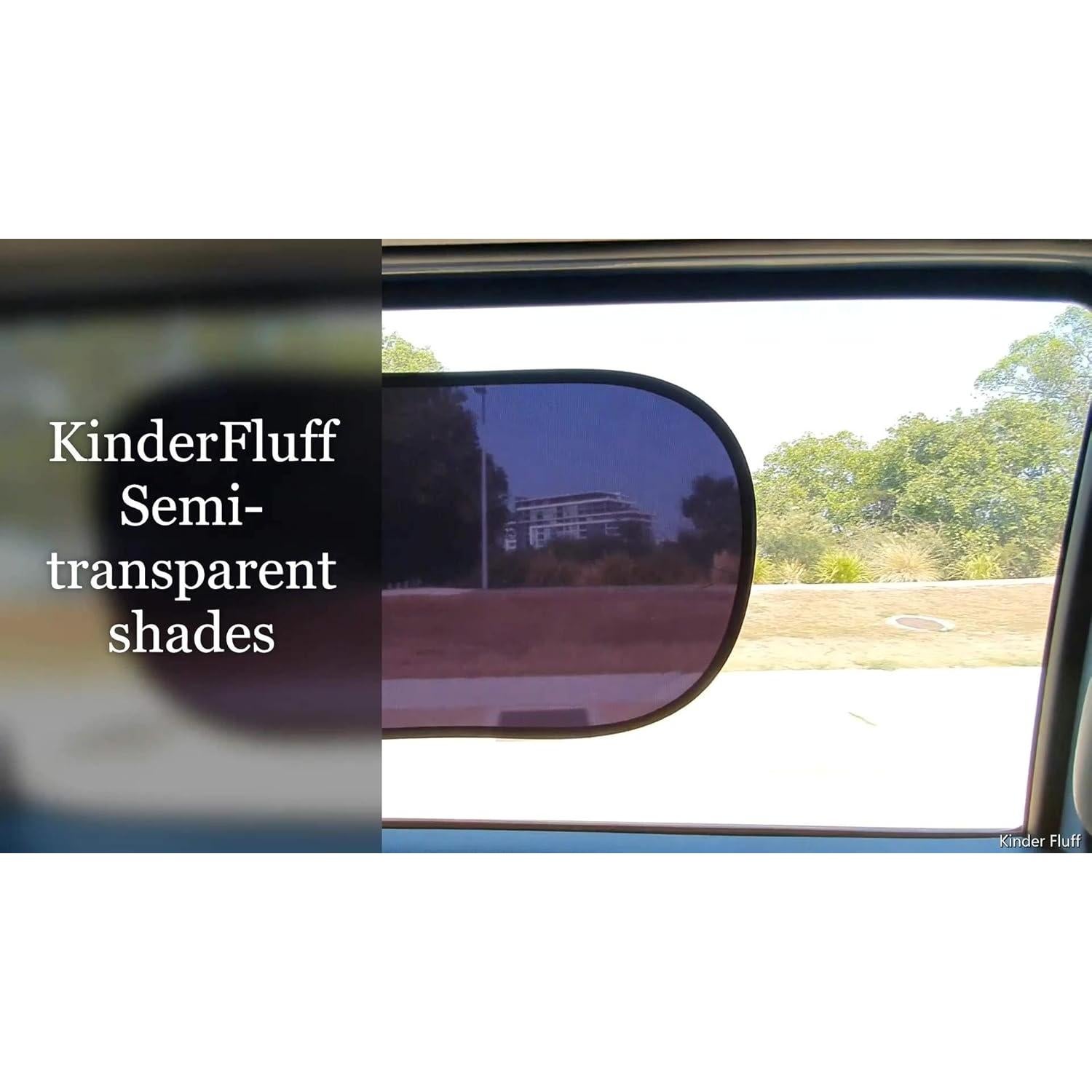 Sombra de Ventana de Auto Kinder Fluff 4 Piezas 99.95% UVB