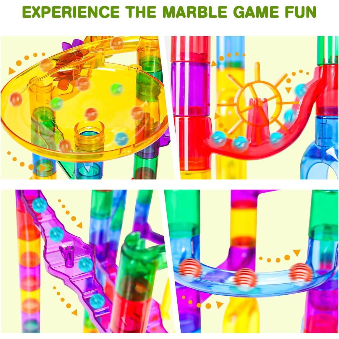 Juego de Canicas Meland 132 Piezas Brillantes STEM