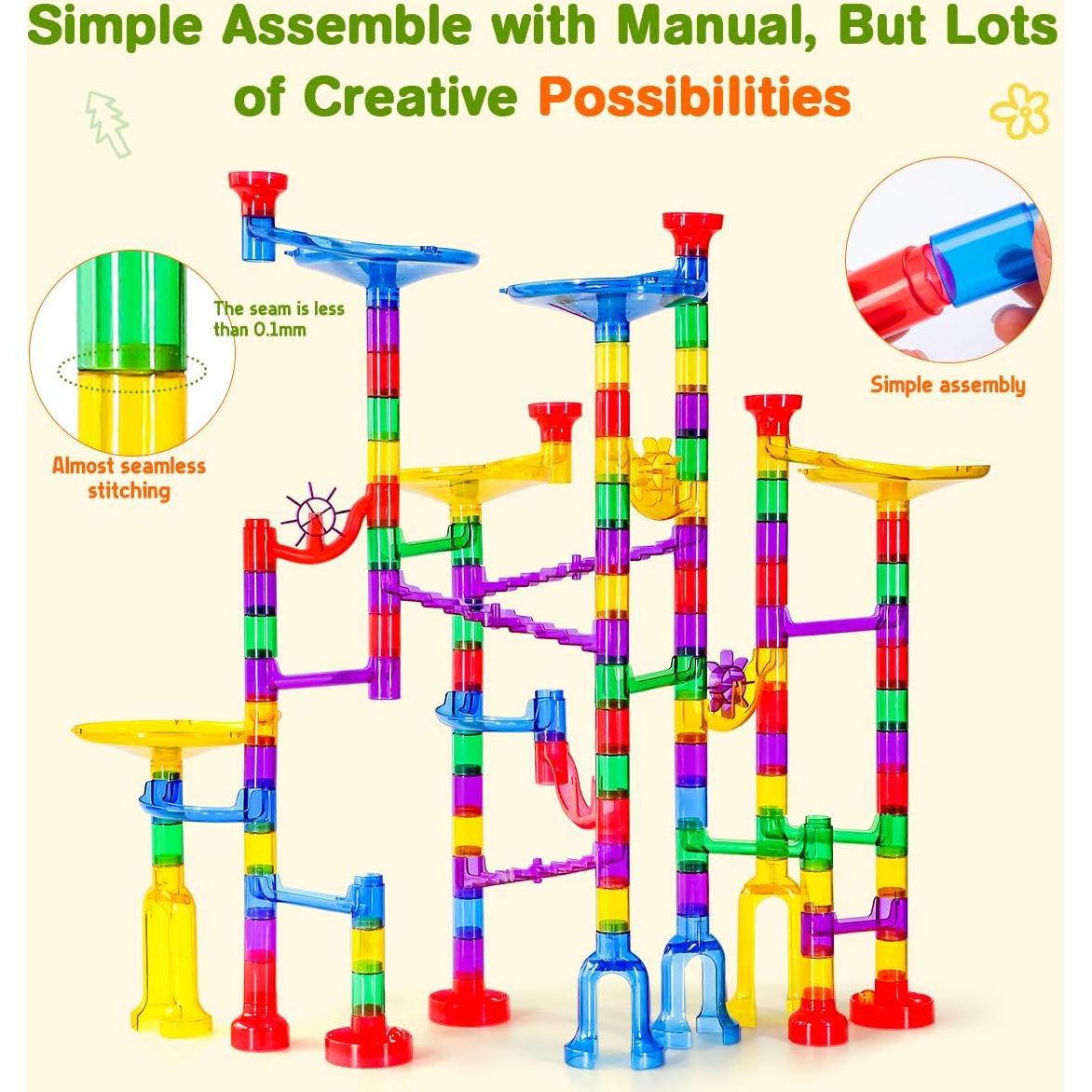 Juego de Canicas Meland 132 Piezas Brillantes STEM