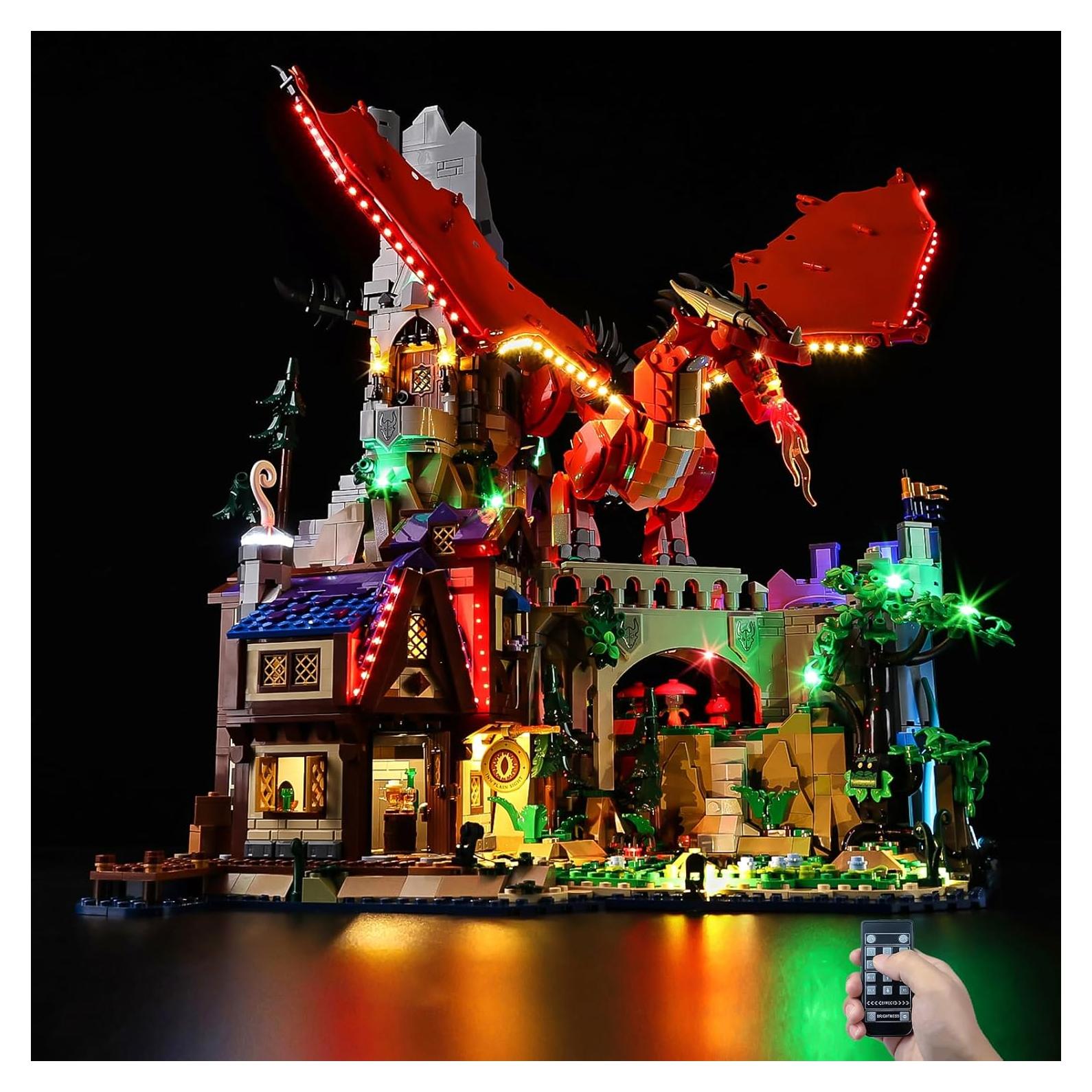Kit de Iluminación LED Kyglaring para Lego 21348 Dragón Rojo