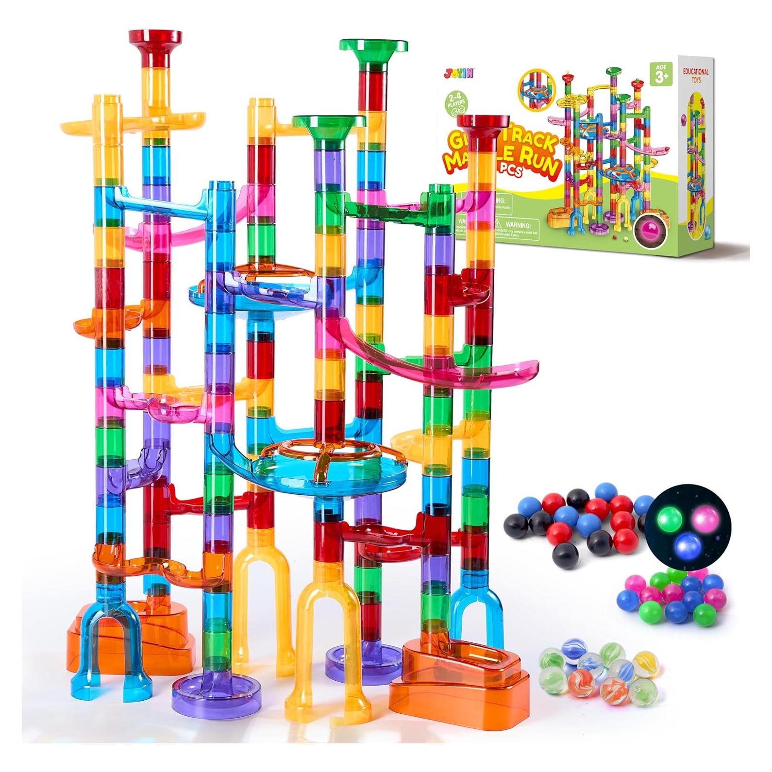 Set de Carrera de Canicas JOYIN 137 Piezas Brillantes