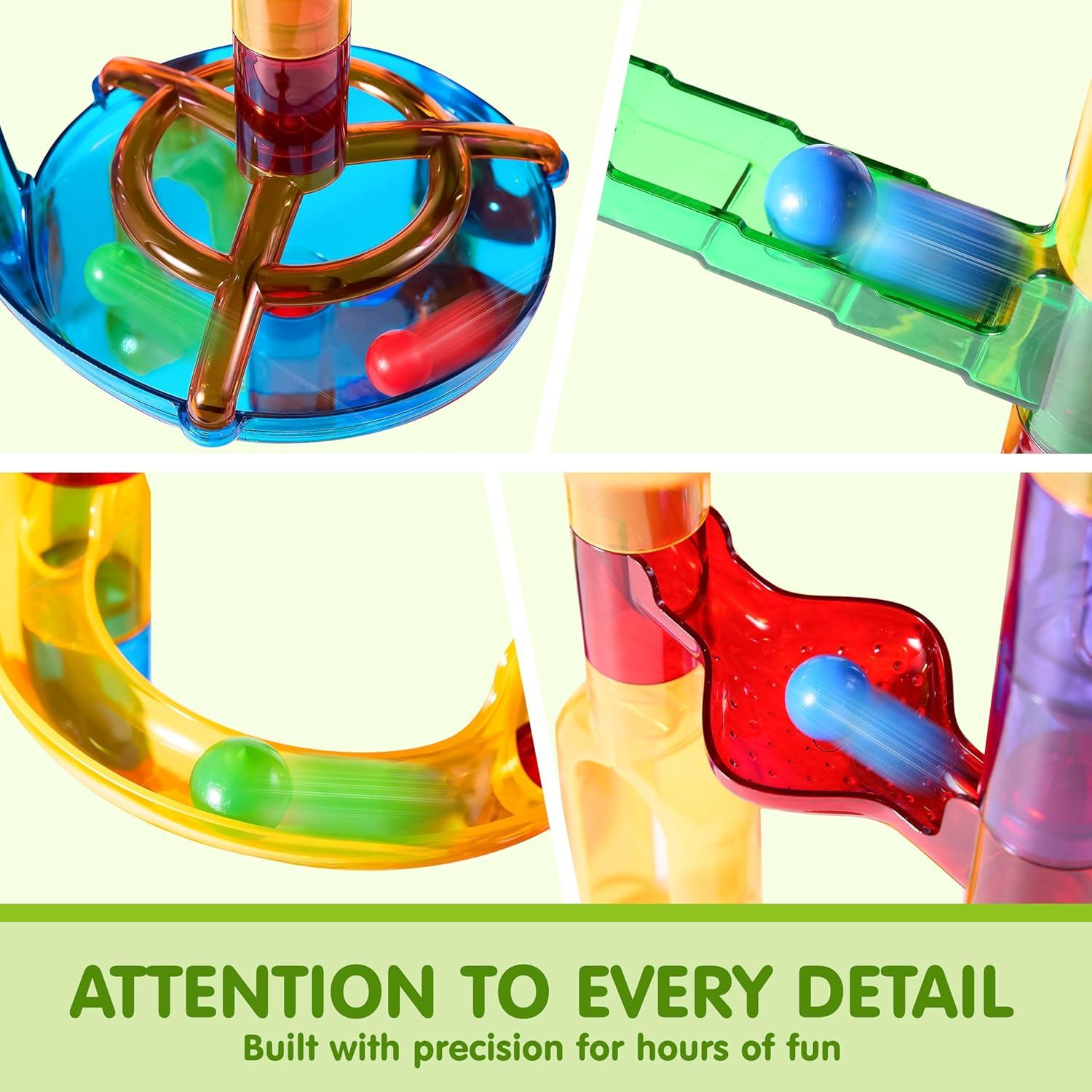 Set de Carrera de Canicas JOYIN 137 Piezas Brillantes