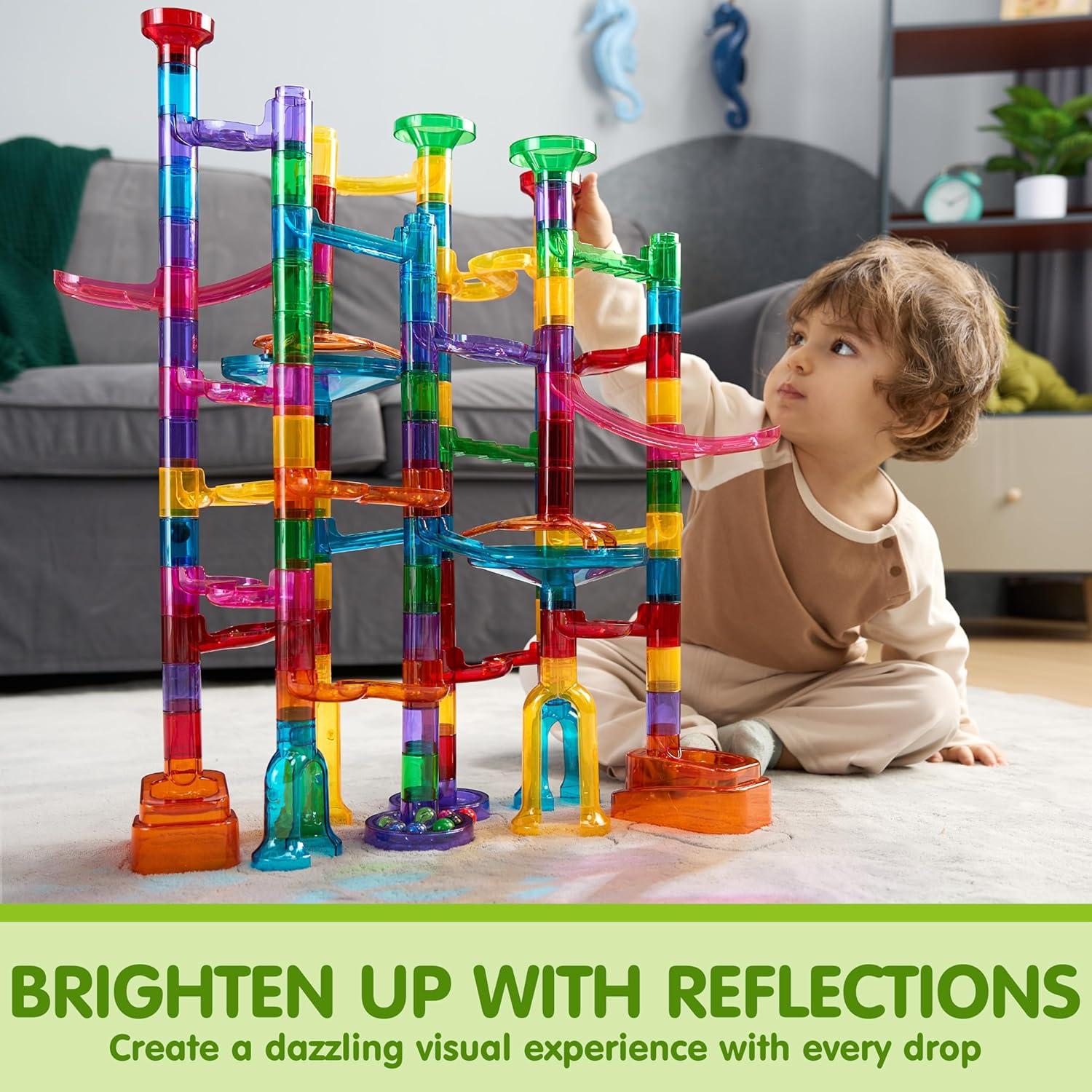 Set de Carrera de Canicas JOYIN 137 Piezas Brillantes