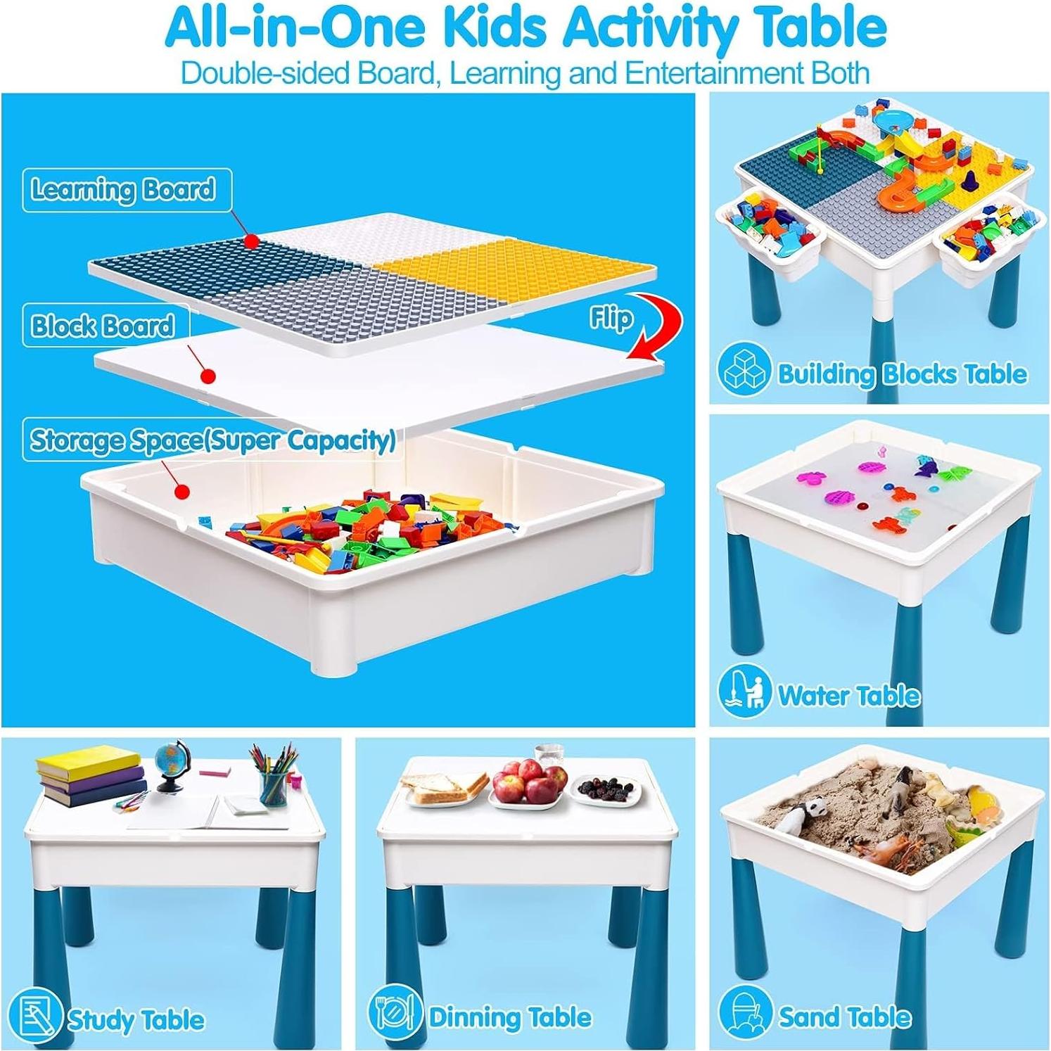 Mesa de Actividades para Niños OCATO con 152 Piezas Multicolor