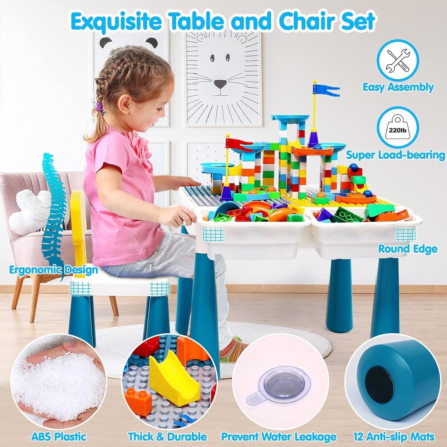 Mesa de Actividades para Niños OCATO con 152 Piezas Multicolor