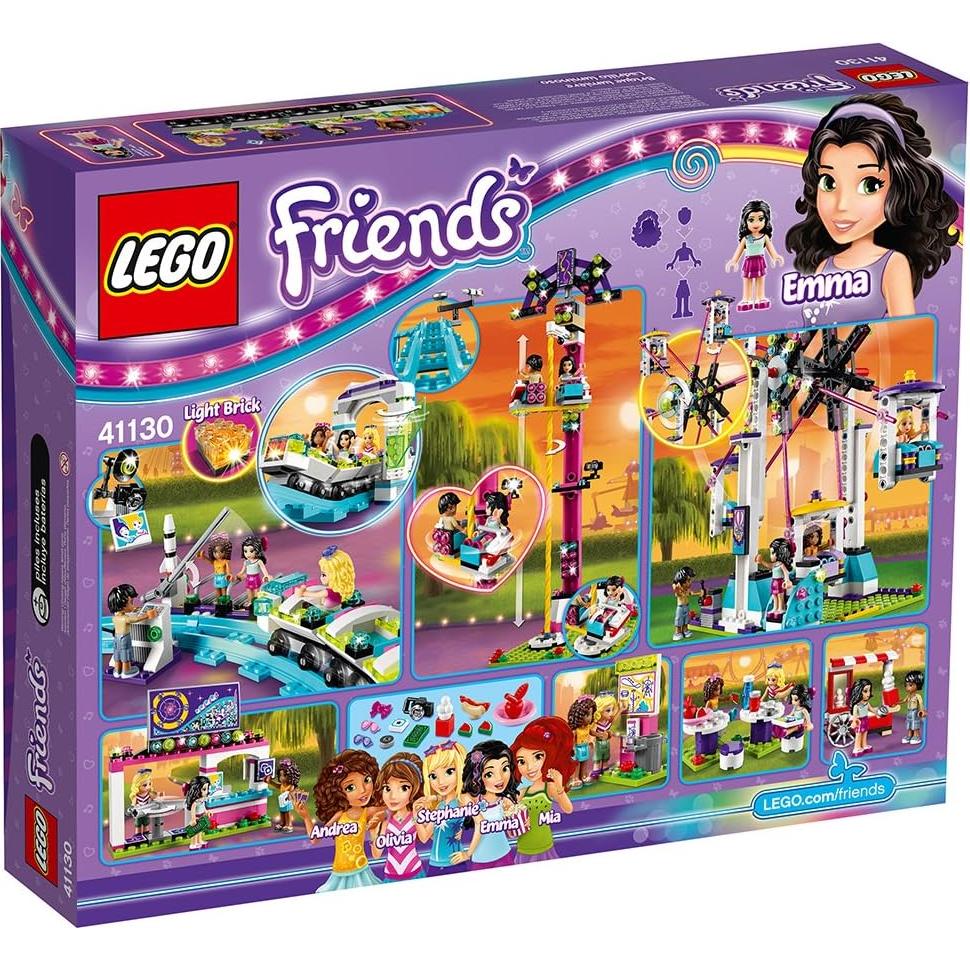 LEGO Friends 41130 Parque de Diversiones con Montaña Rusa 1124 Piezas